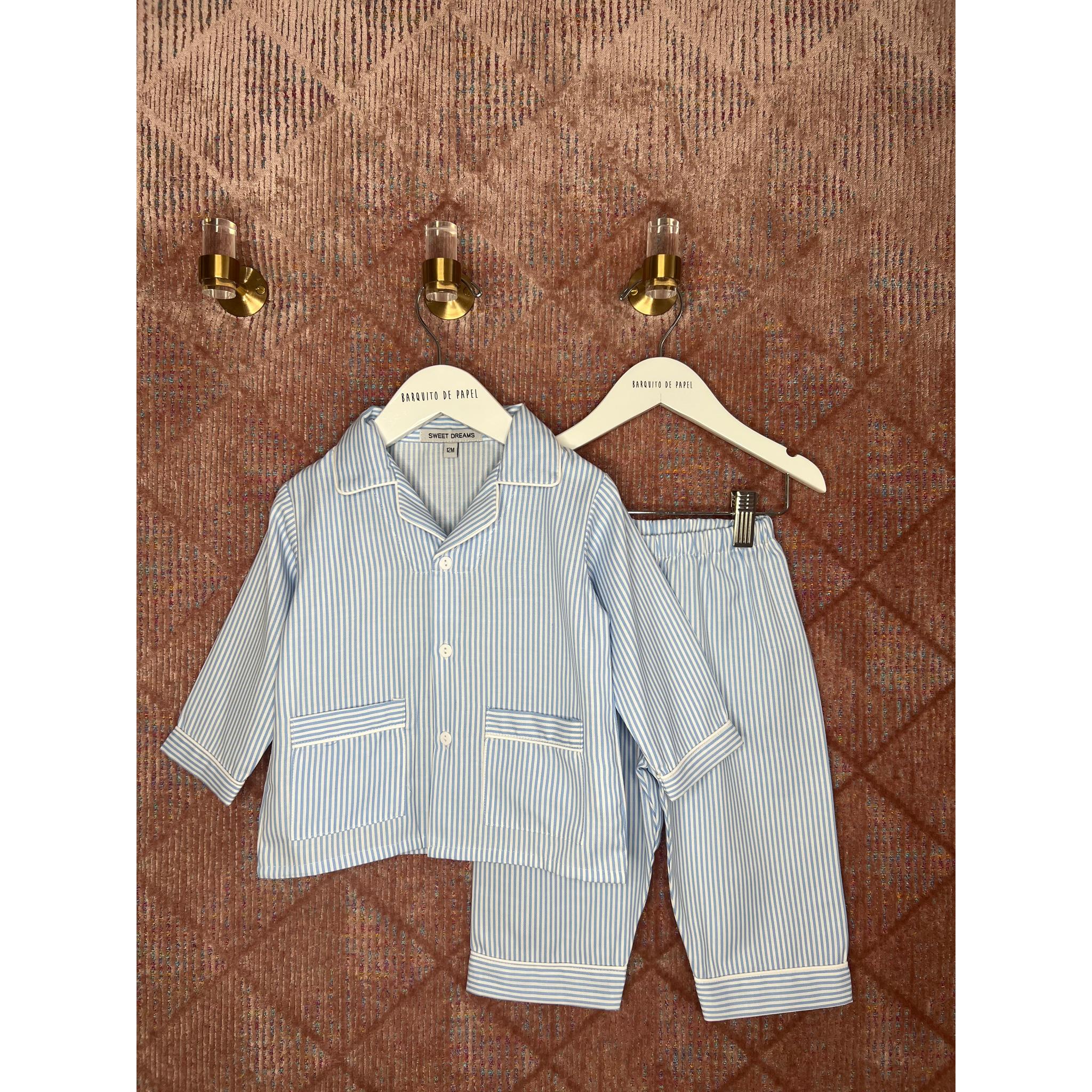 Blue Stripe Long Pjs