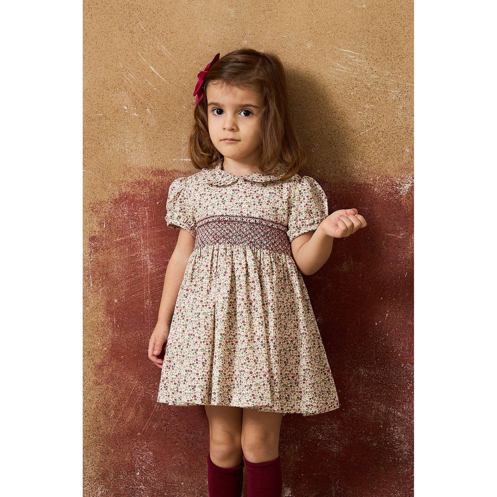 Vestido Nido Flores Rojas