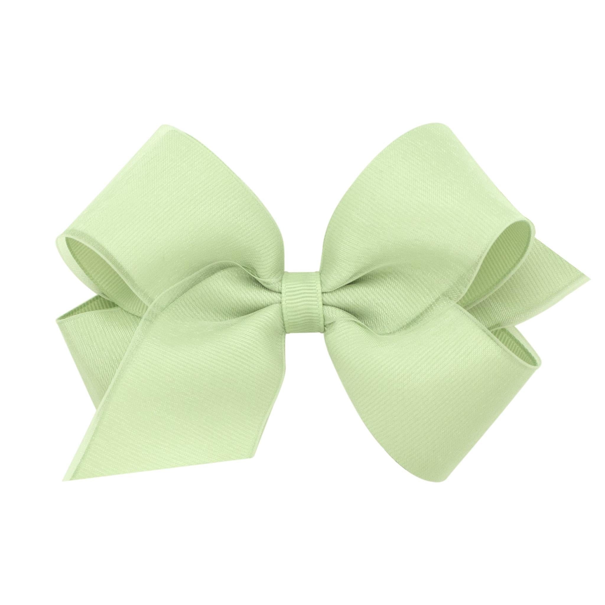 Medium Organza Overlay Girls Hair Bow