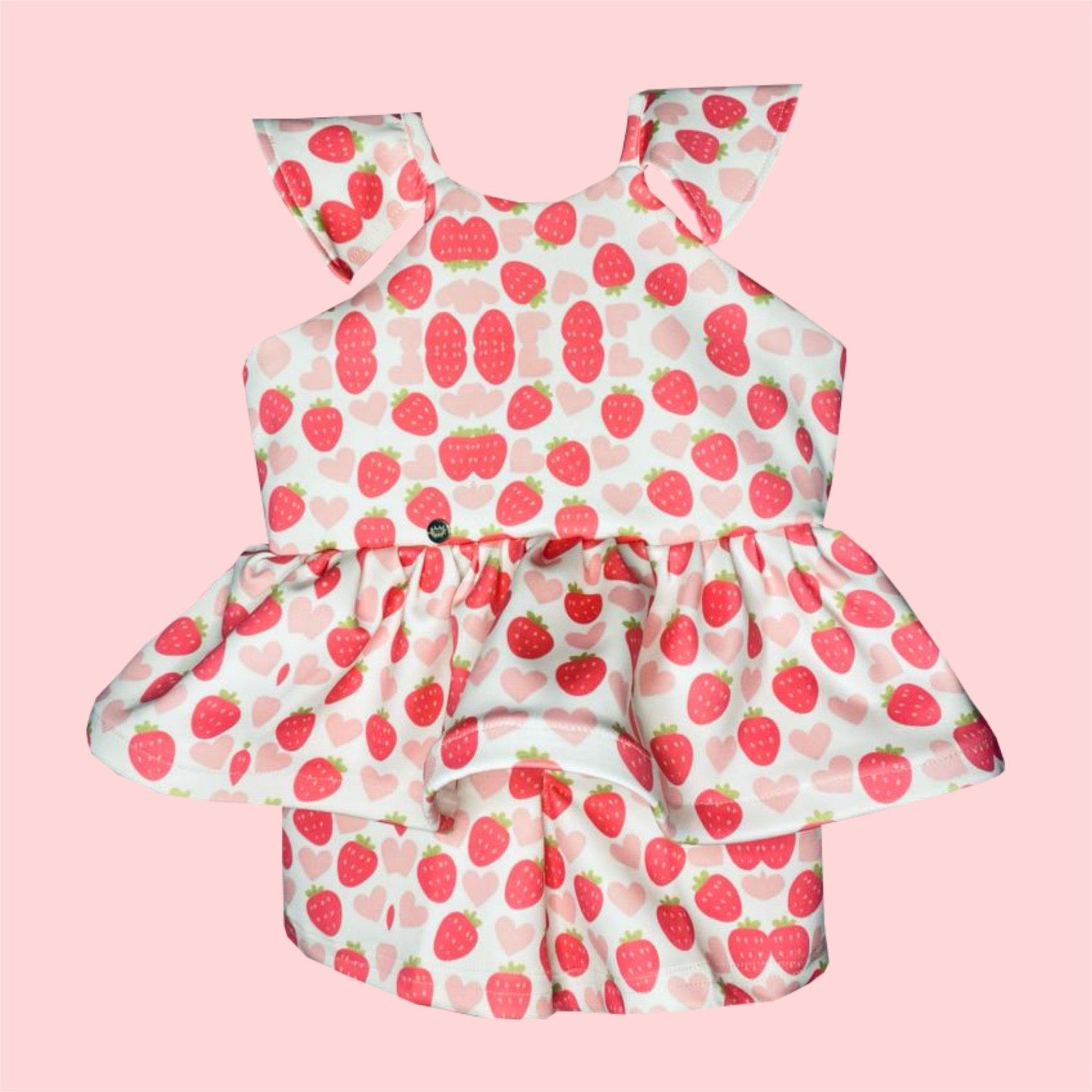 Marivel Short Set - Strawberry Corazon