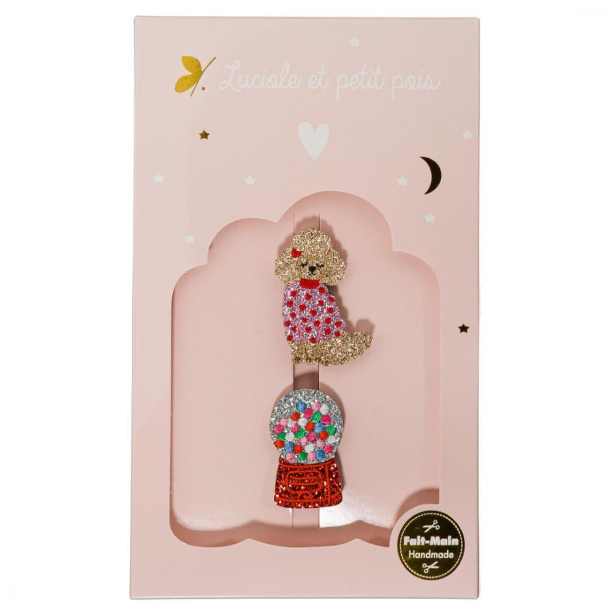 Darling box - Dachshund & Bubble gum brooches
