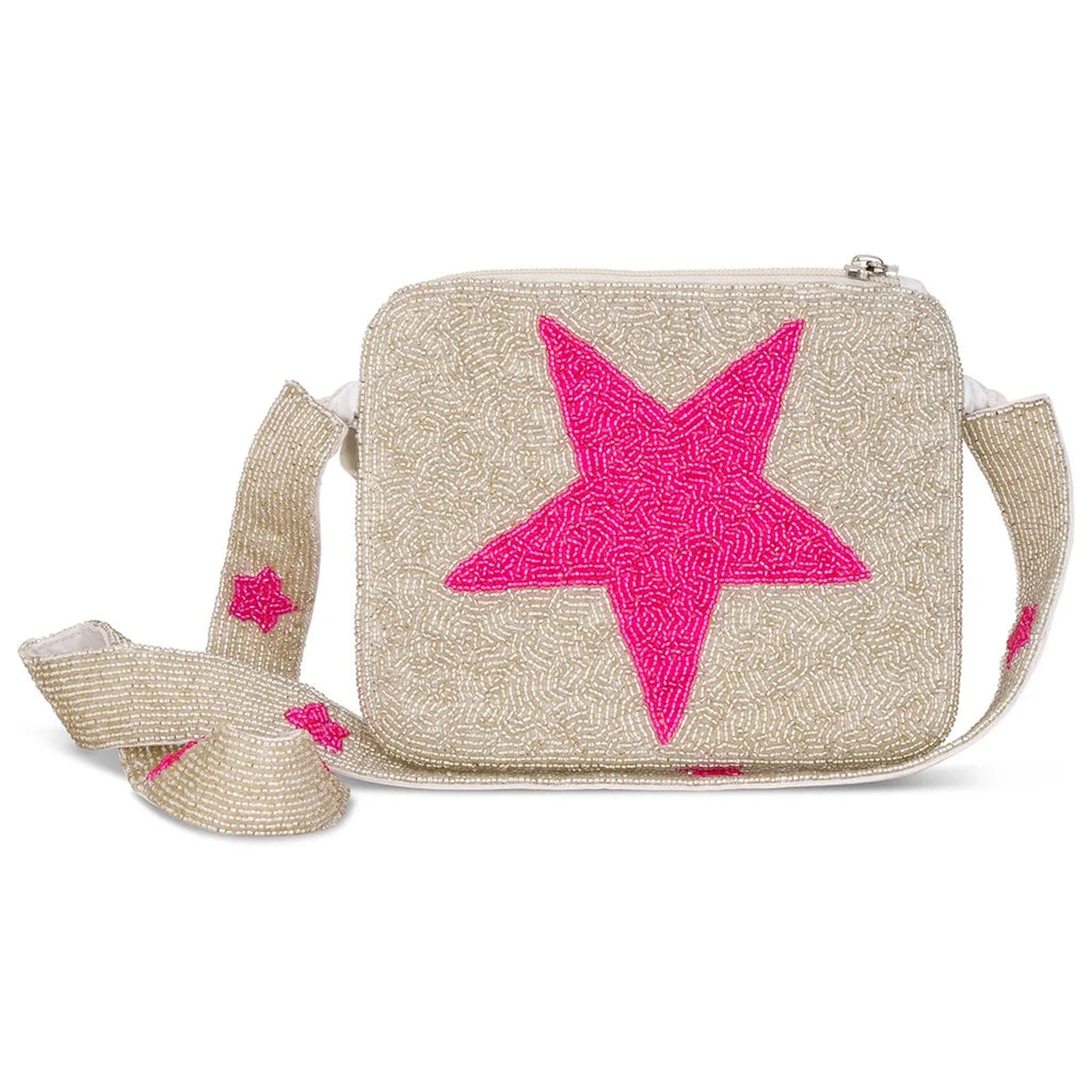 Girls Star Beaded Crossbody Bag