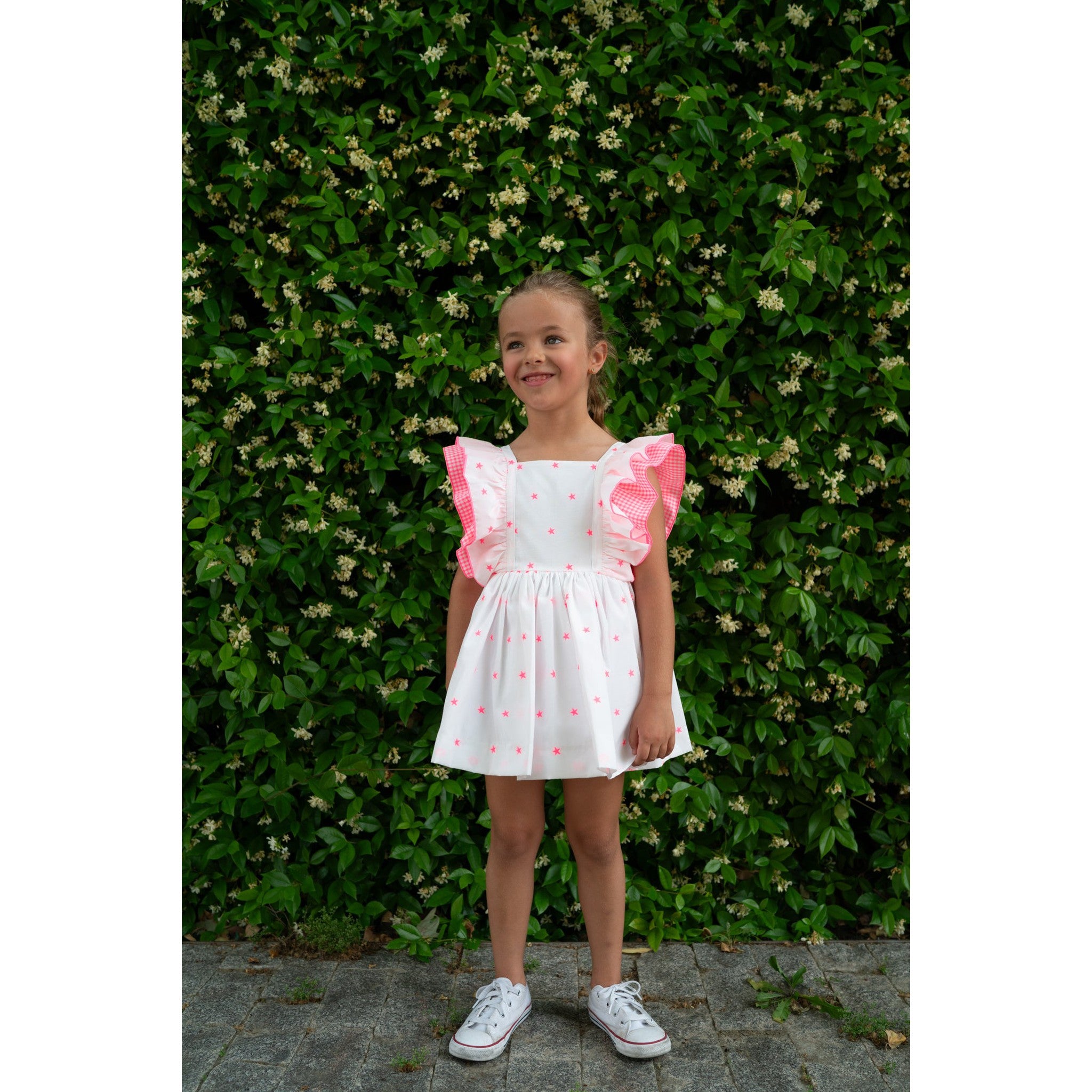 Neon Star Big Bow Dress