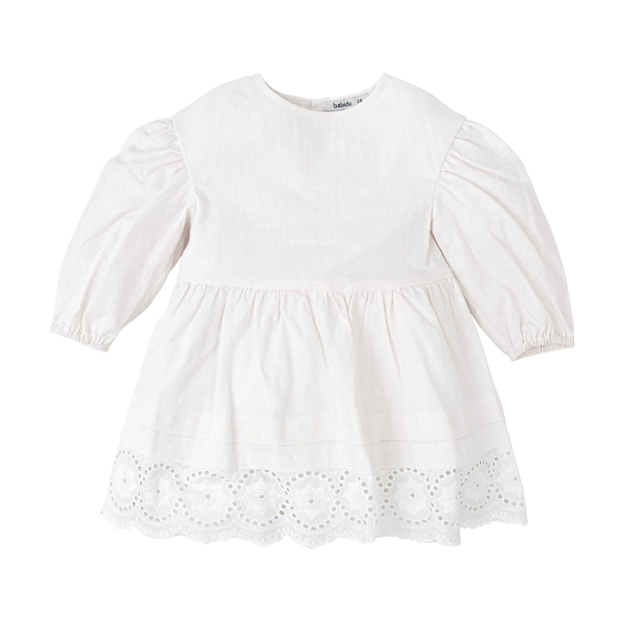 Luz Eyelet Linen Dress