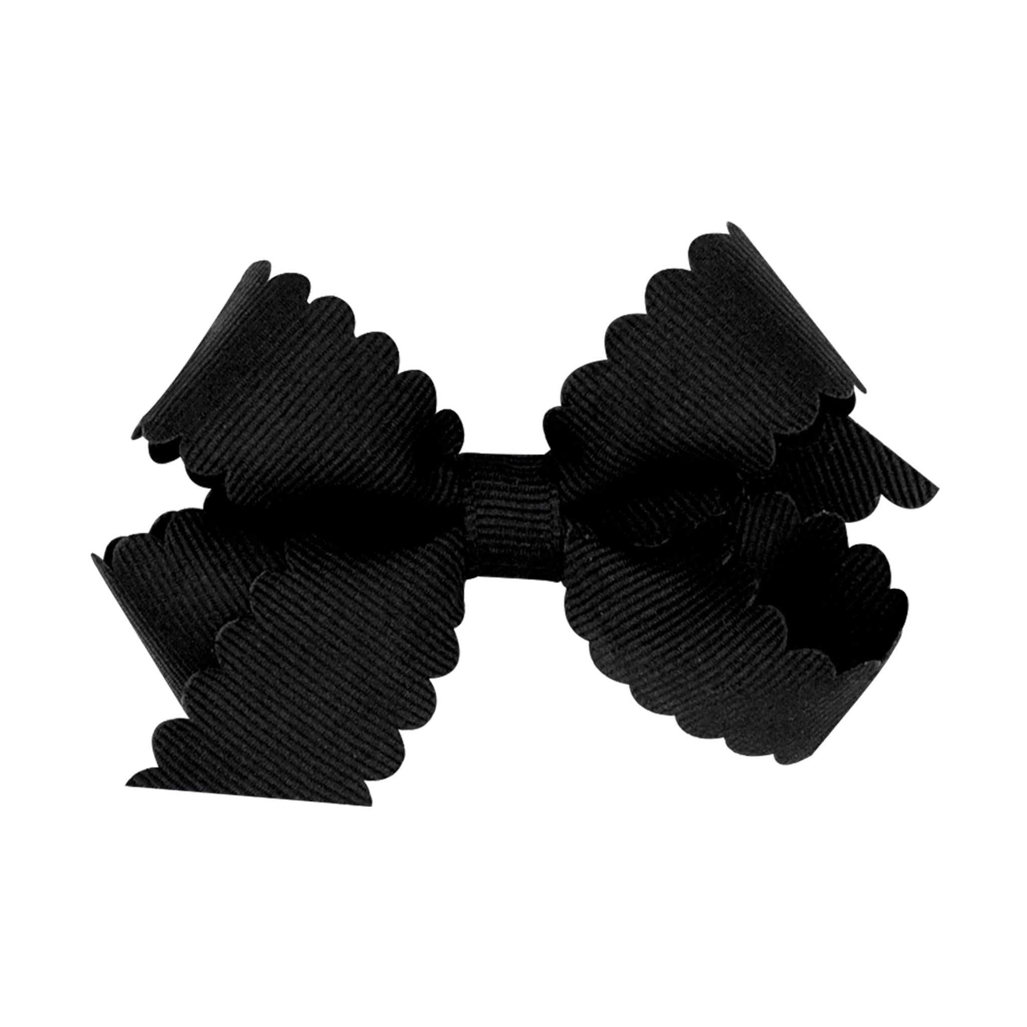 Mini Scalloped Edge Grosgrain Bow
