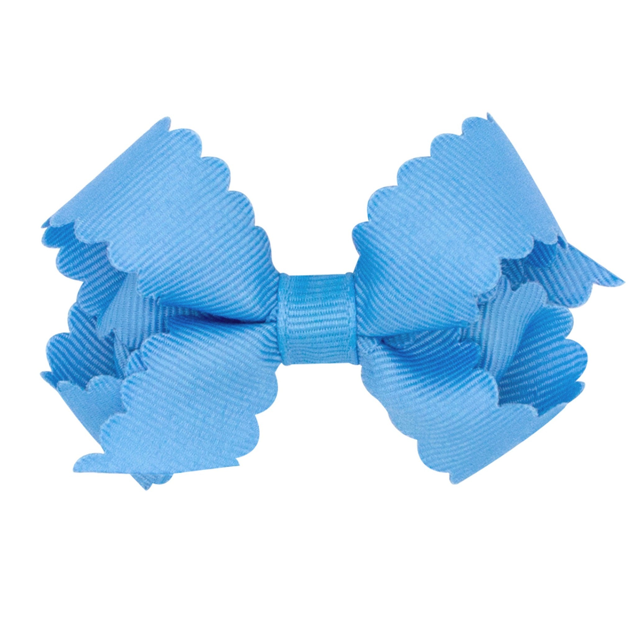 Mini Scalloped Edge Grosgrain Bow