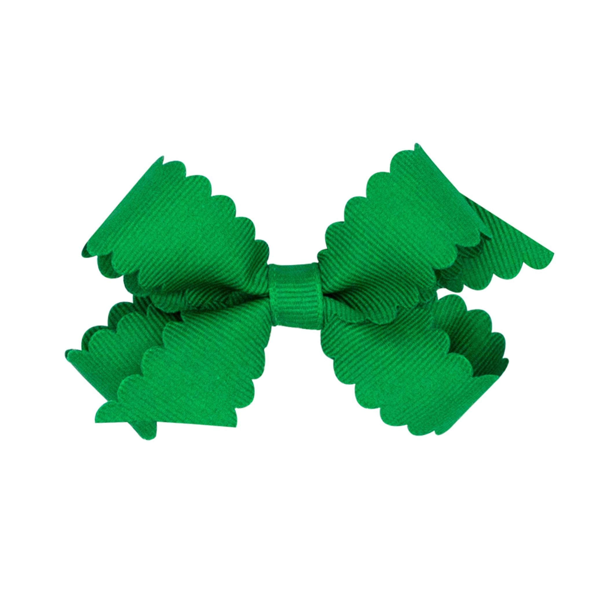 Mini Scalloped Edge Grosgrain Bow