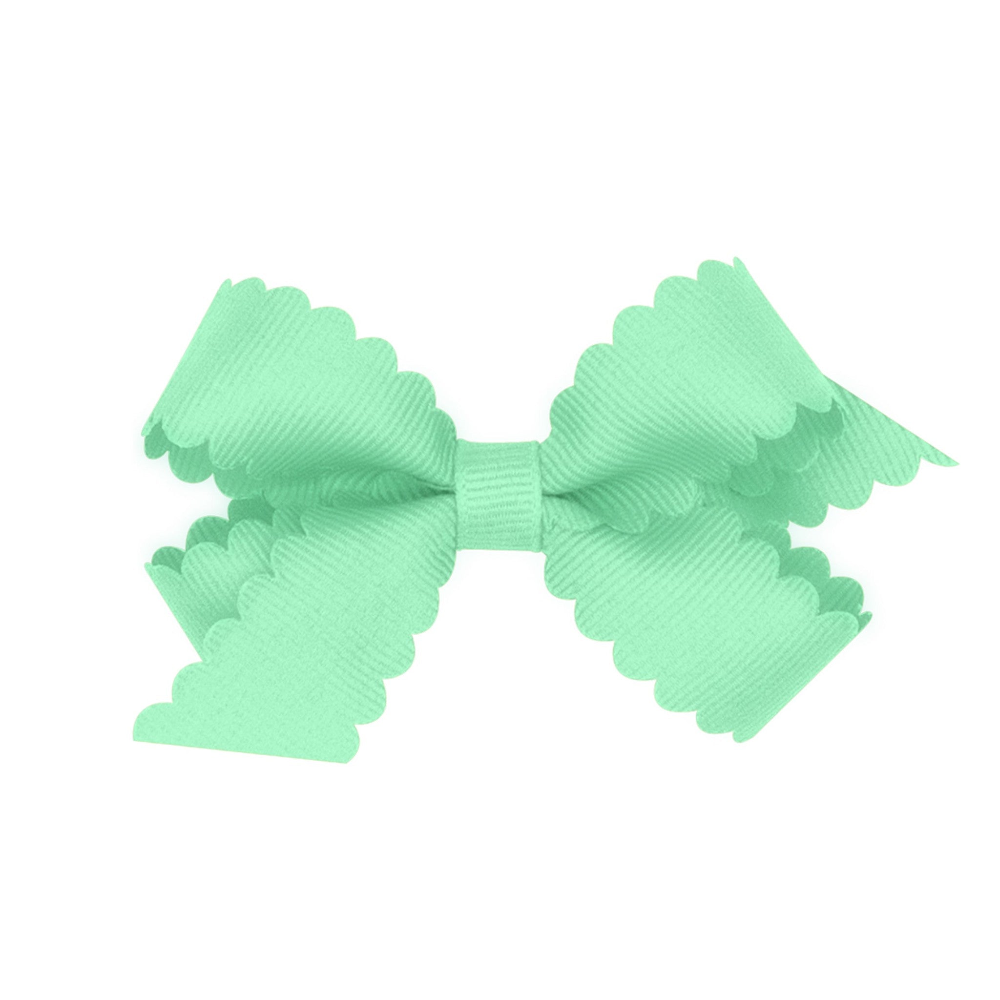 Mini Scalloped Edge Grosgrain Bow
