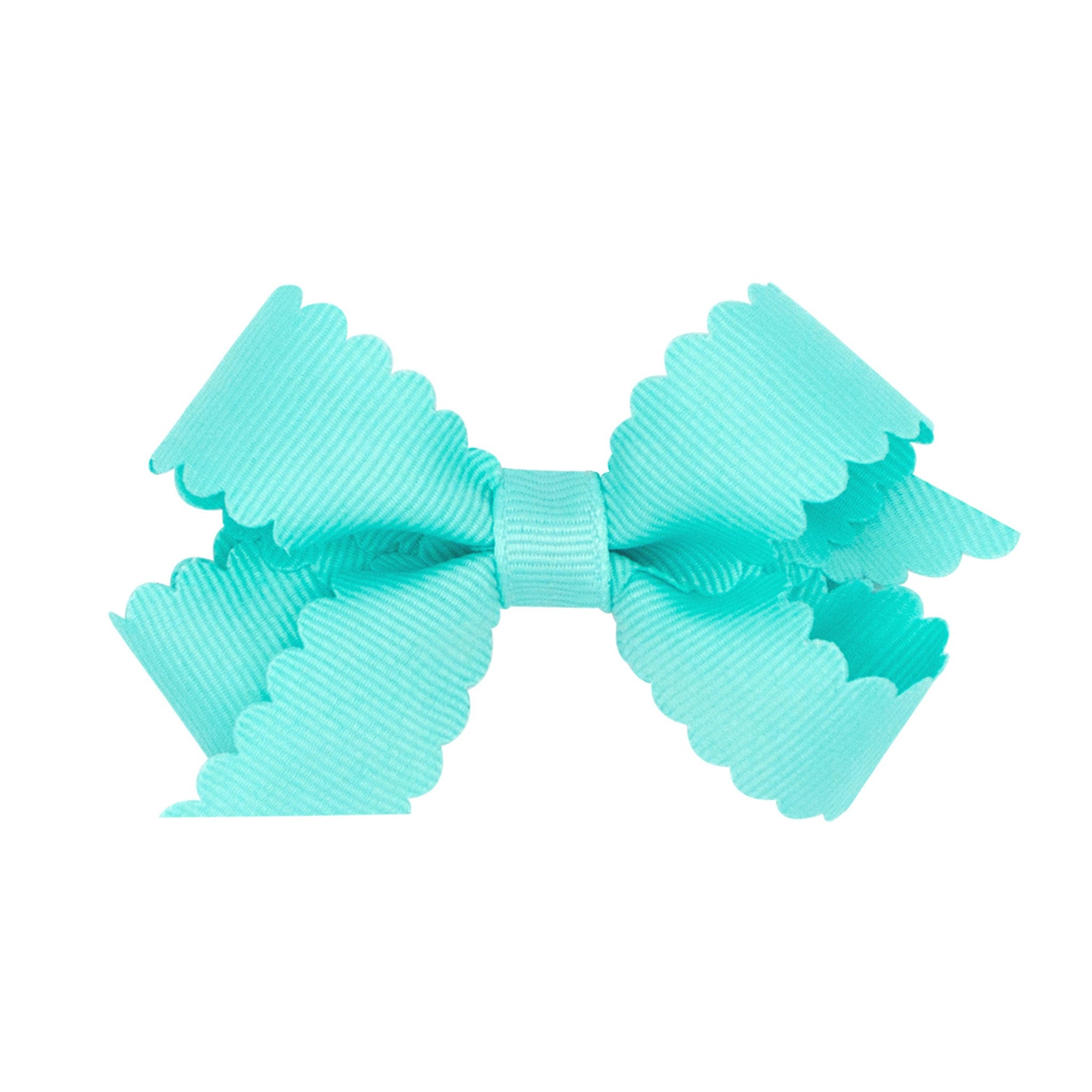 Mini Scalloped Edge Grosgrain Bow