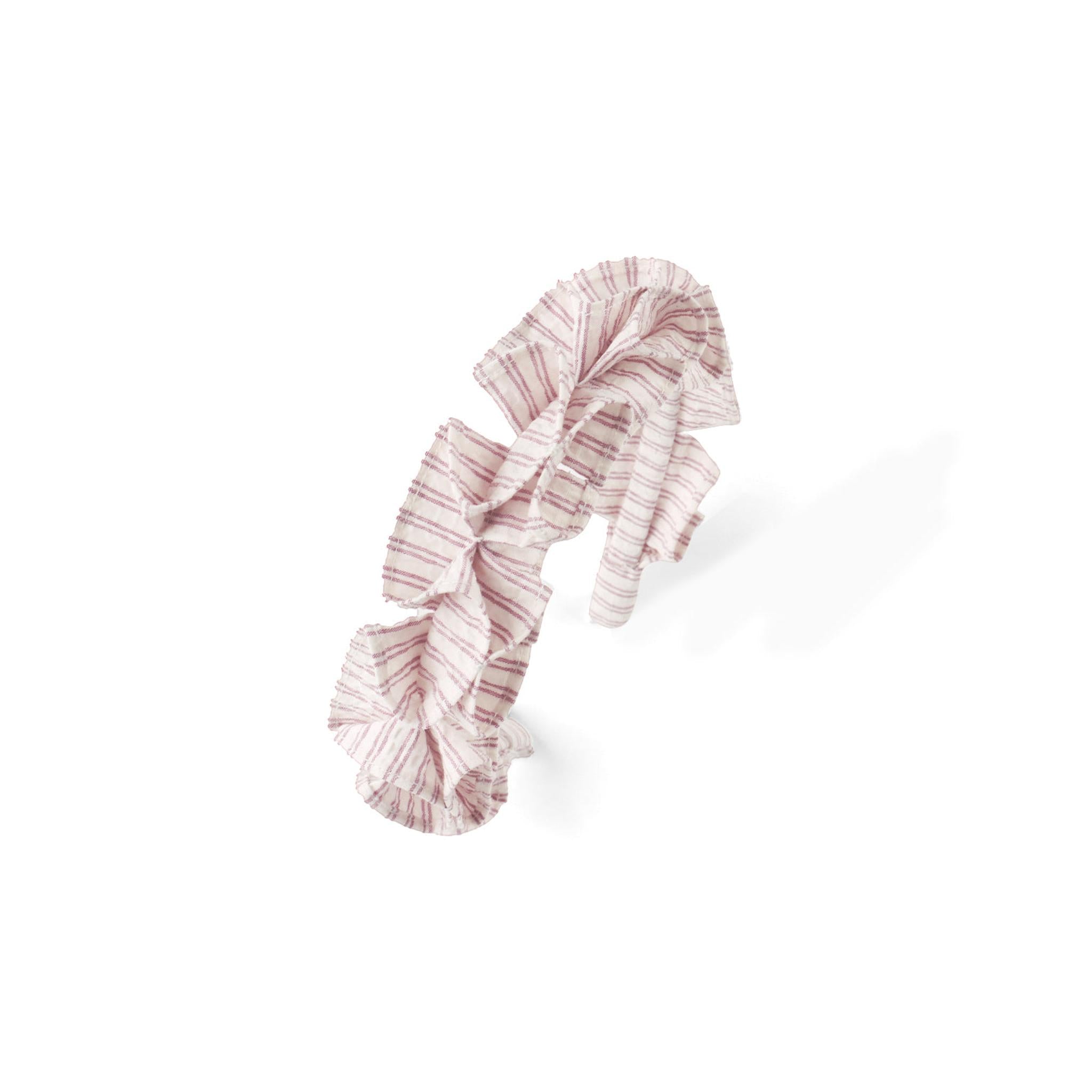 PIPER BOX PLEATED STRIPES HEADBAND