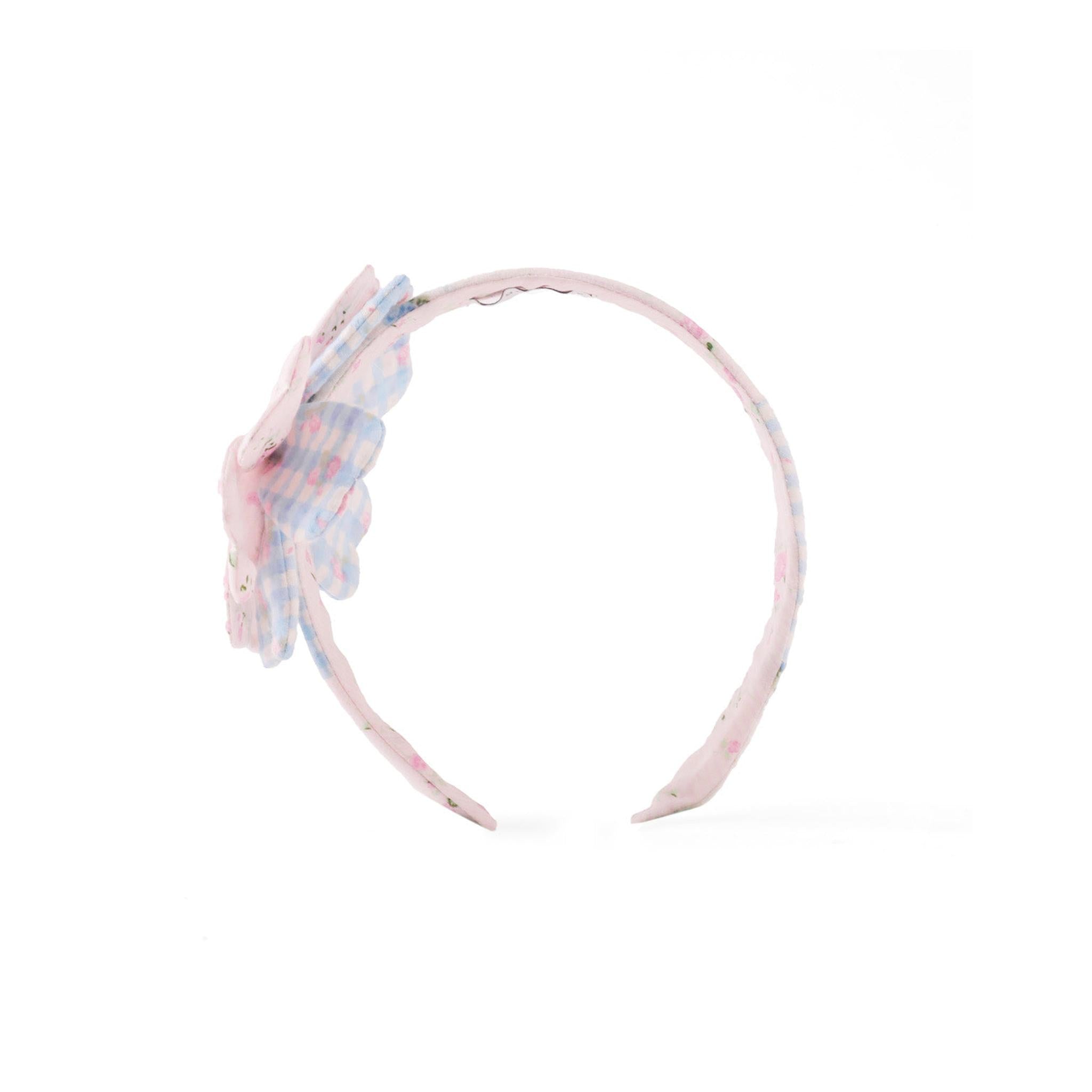 ZINNIA PATCHWORK HEADBAND WITH FLOWER