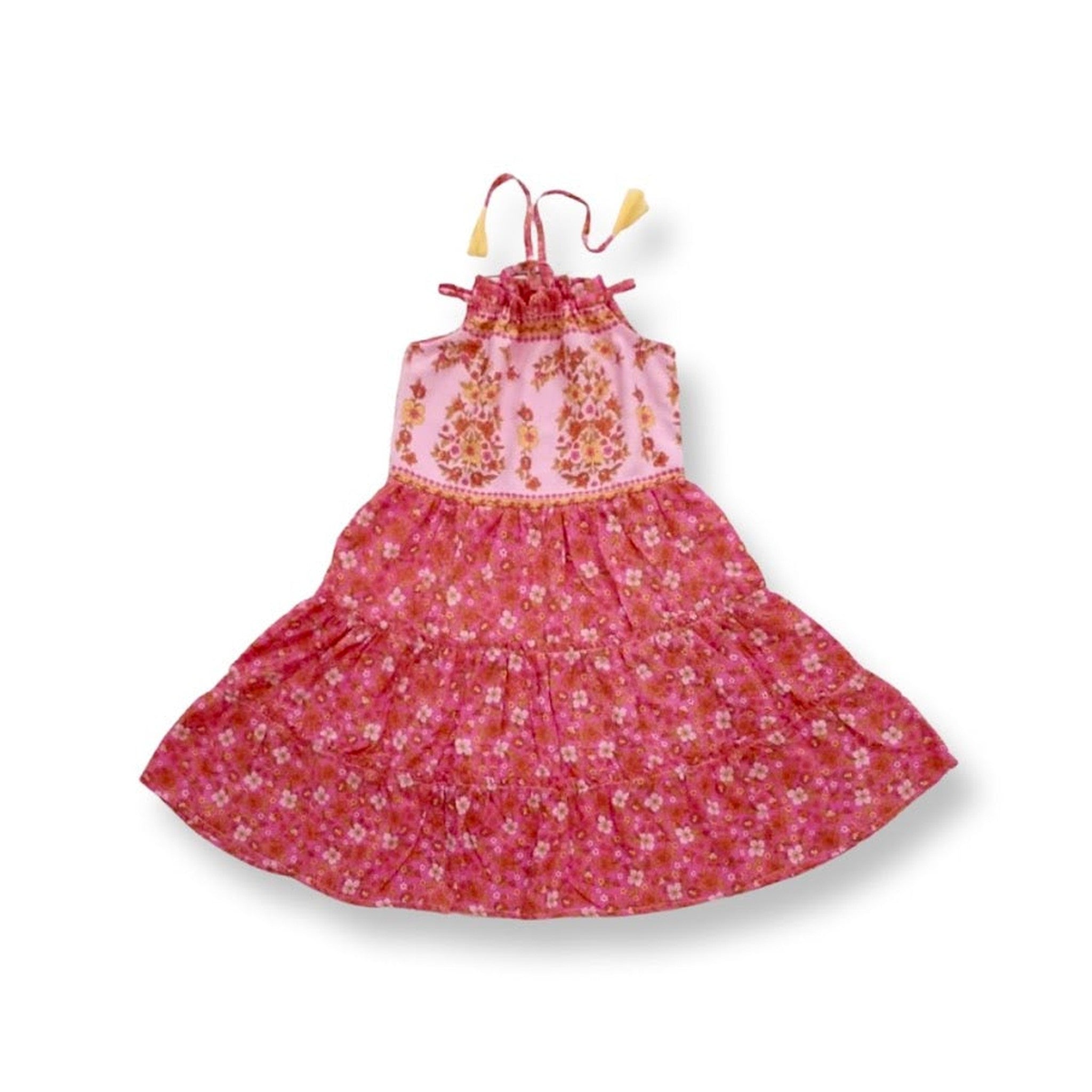 Pink Daffodil Back String Dress