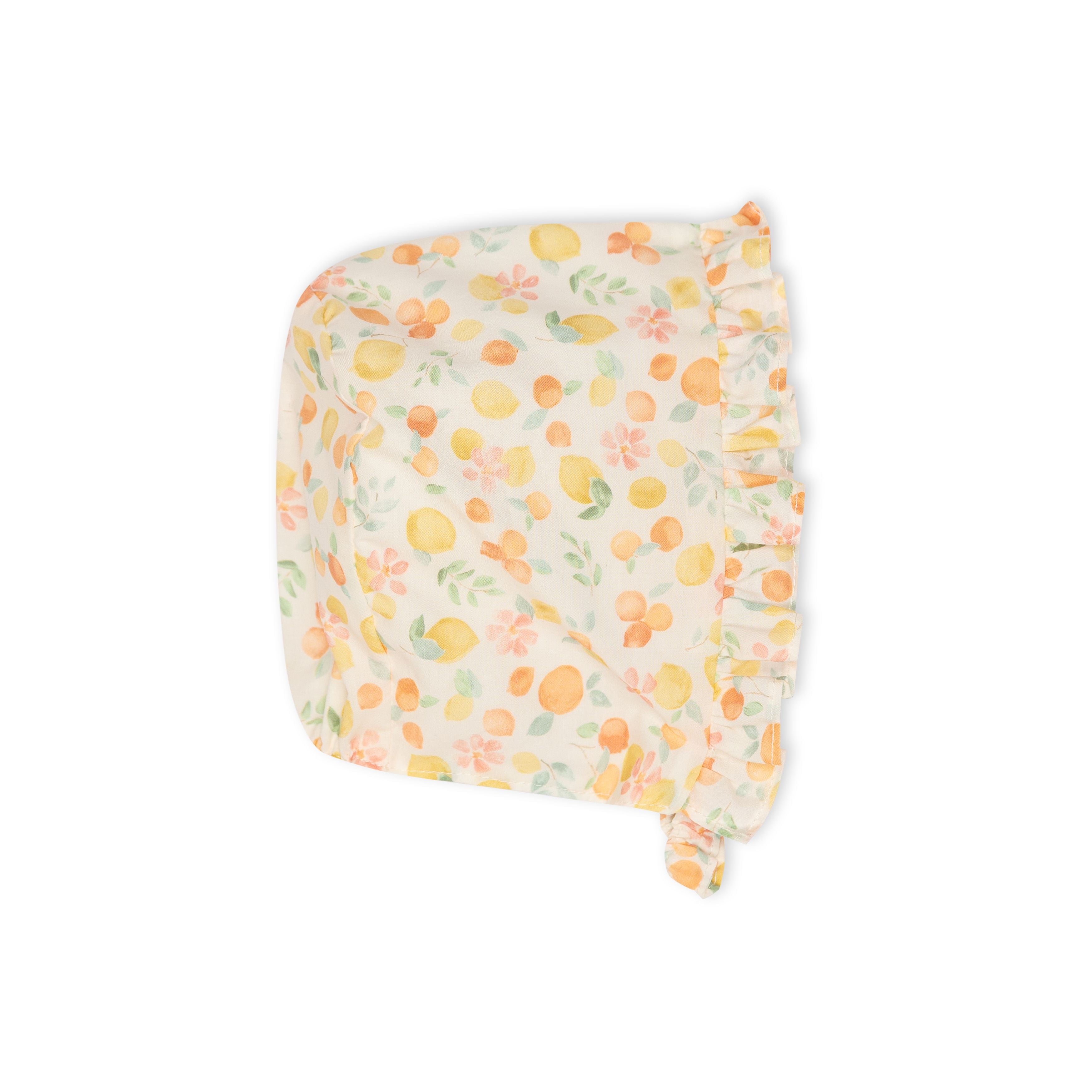 Citrus Romper with Bonnet