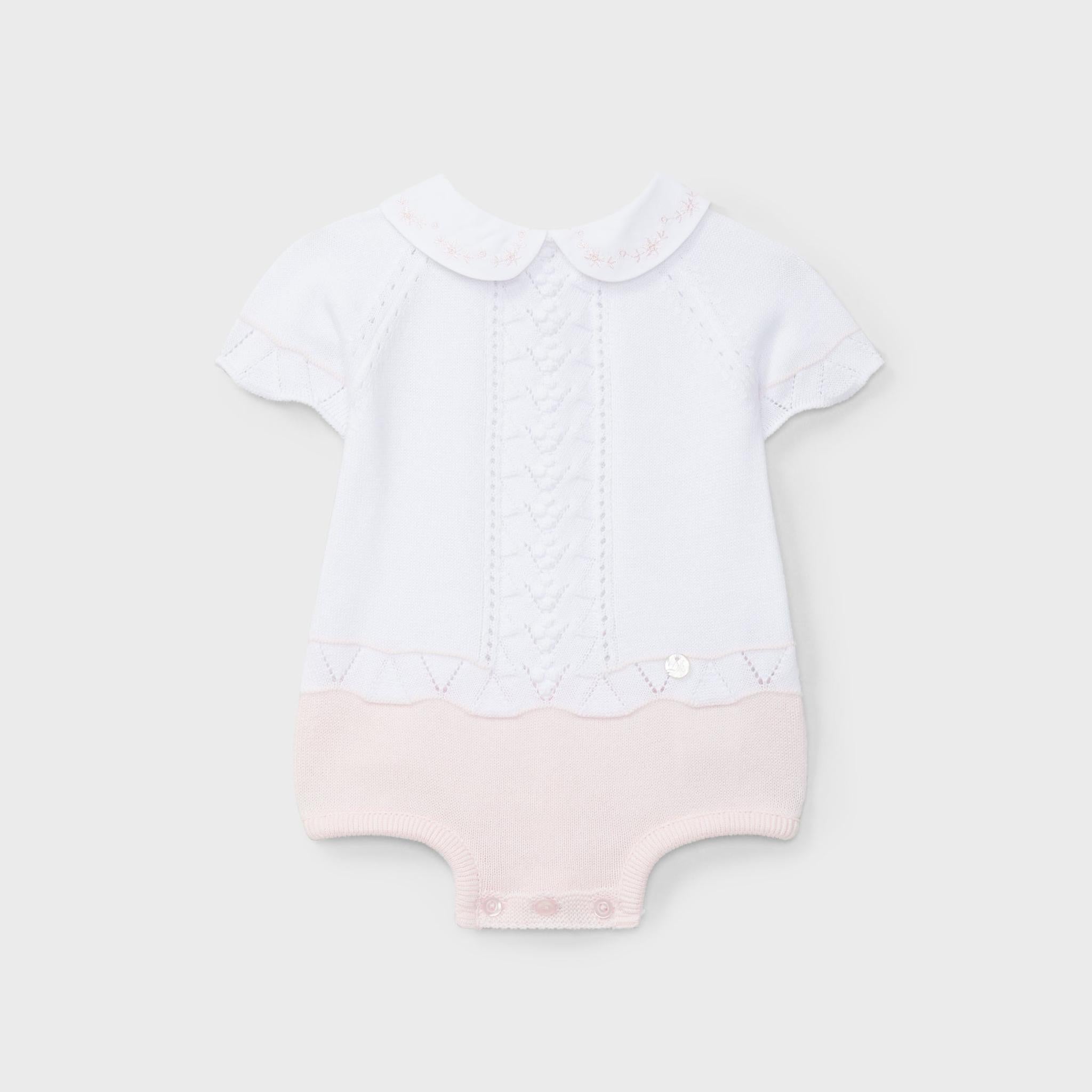 Pink KNitted Romper