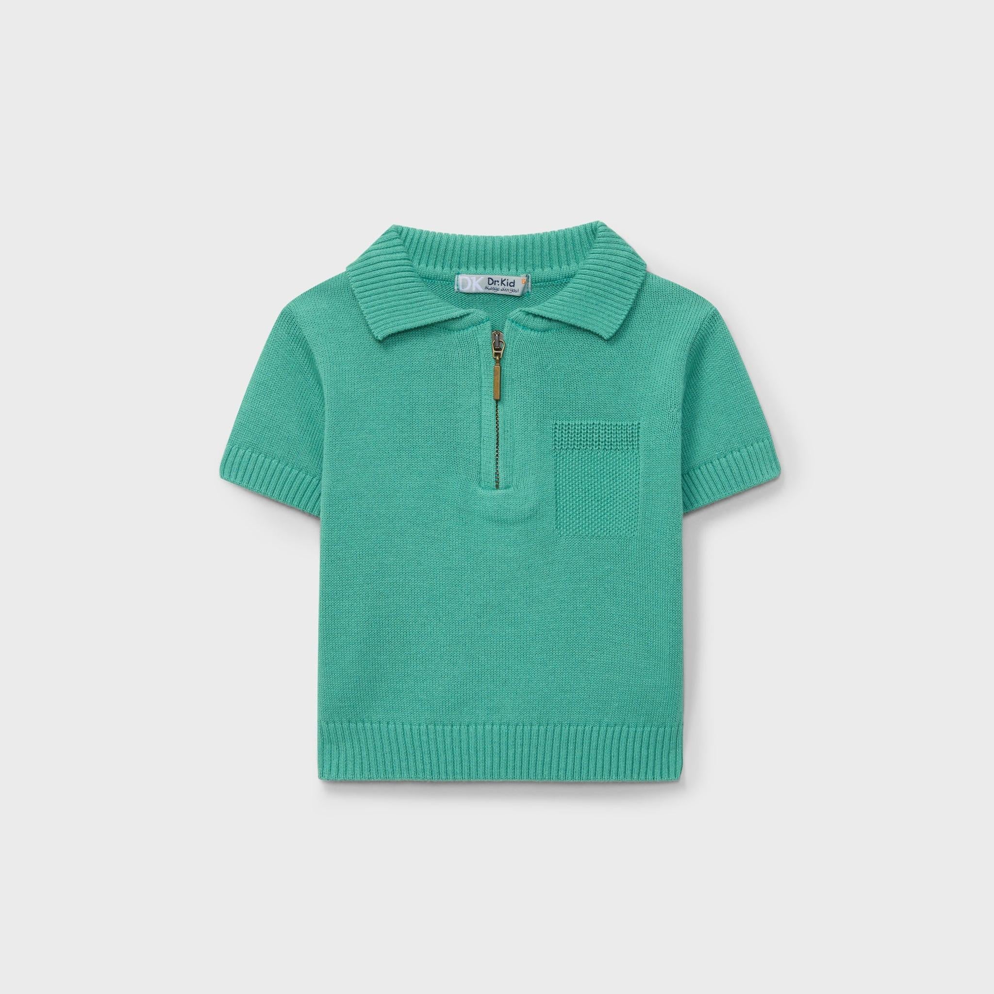 Knitted Green Short Set