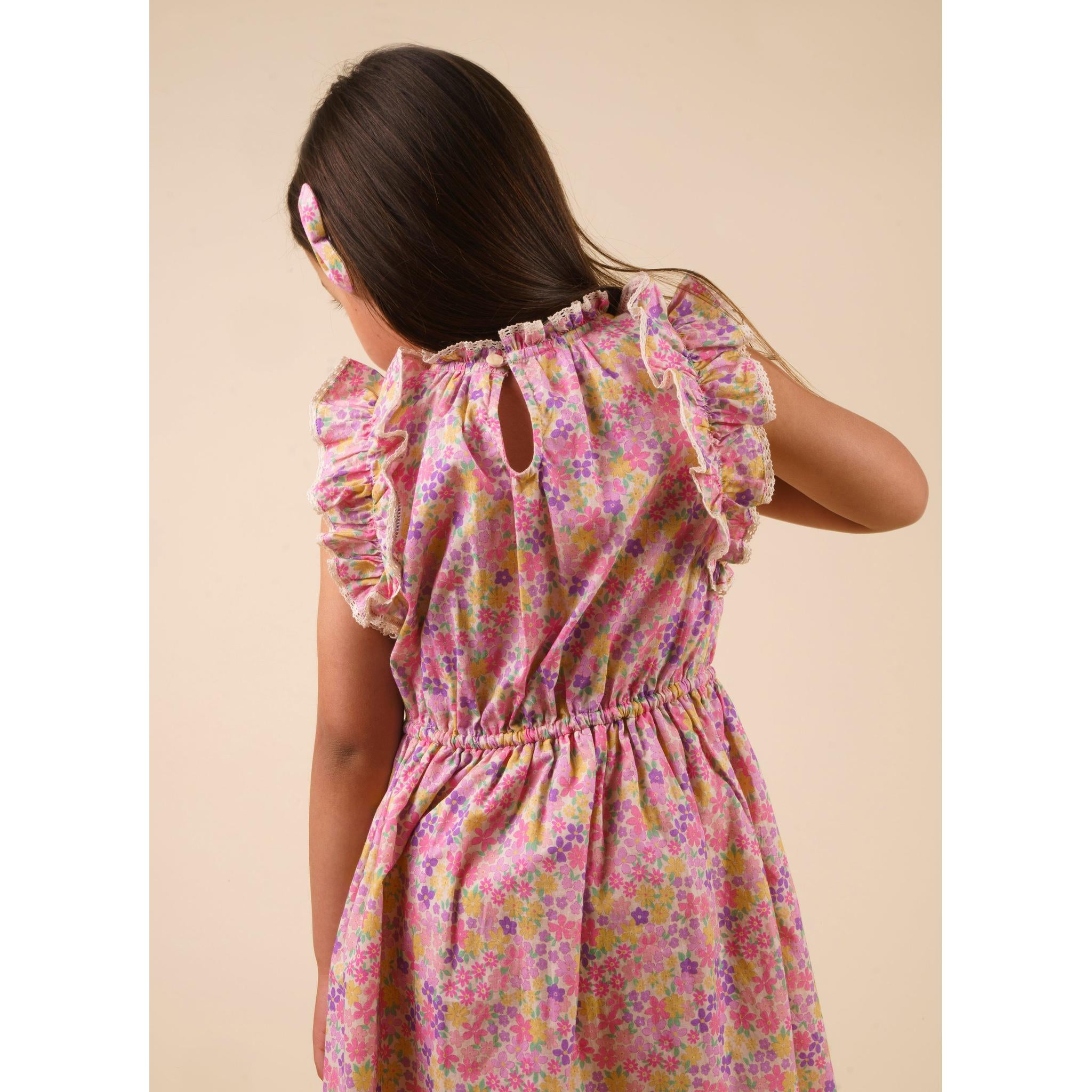 Florence Dress - EMMA FLORAL PURPLE PRINT