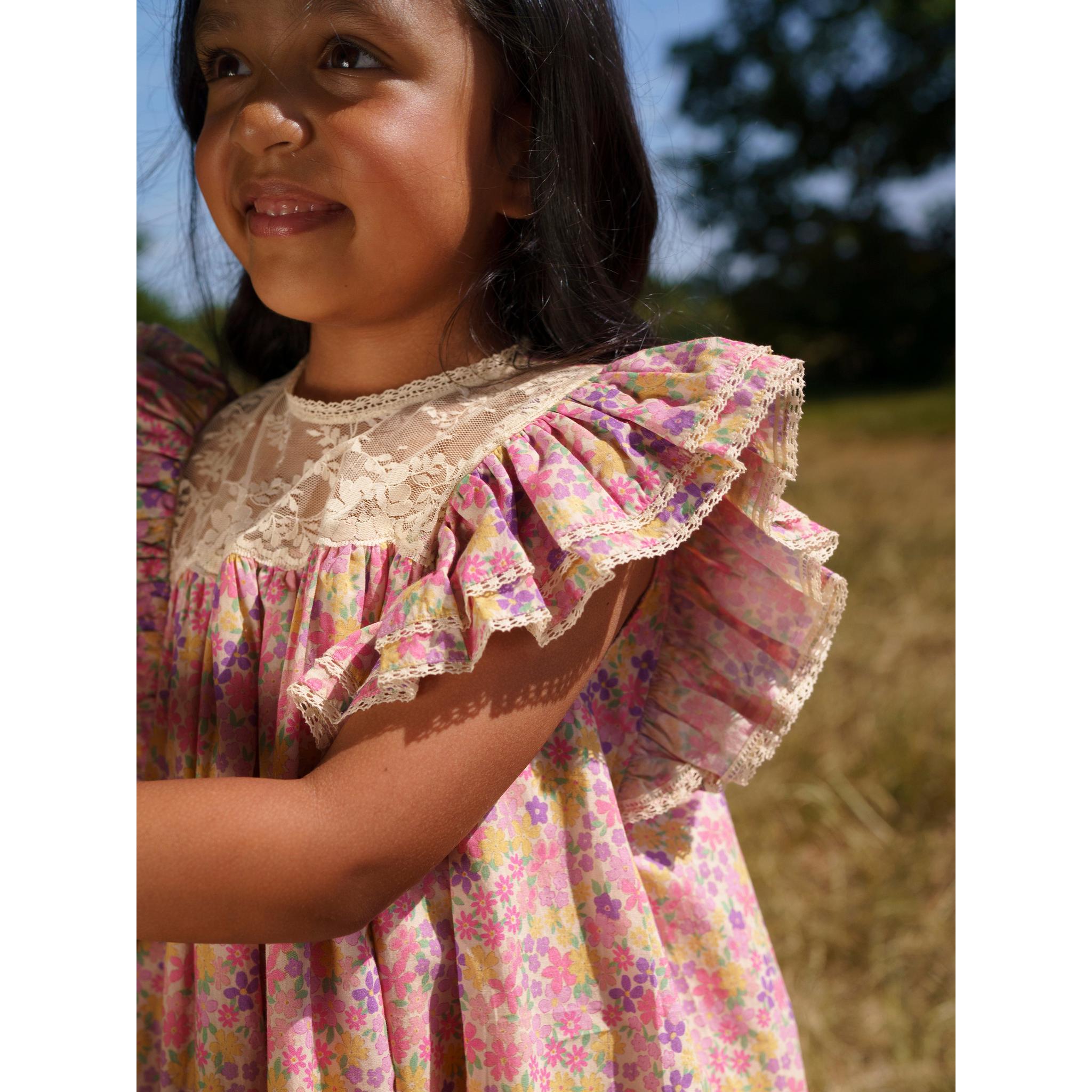 Sita Dress - EMMA FLORAL PURPLE