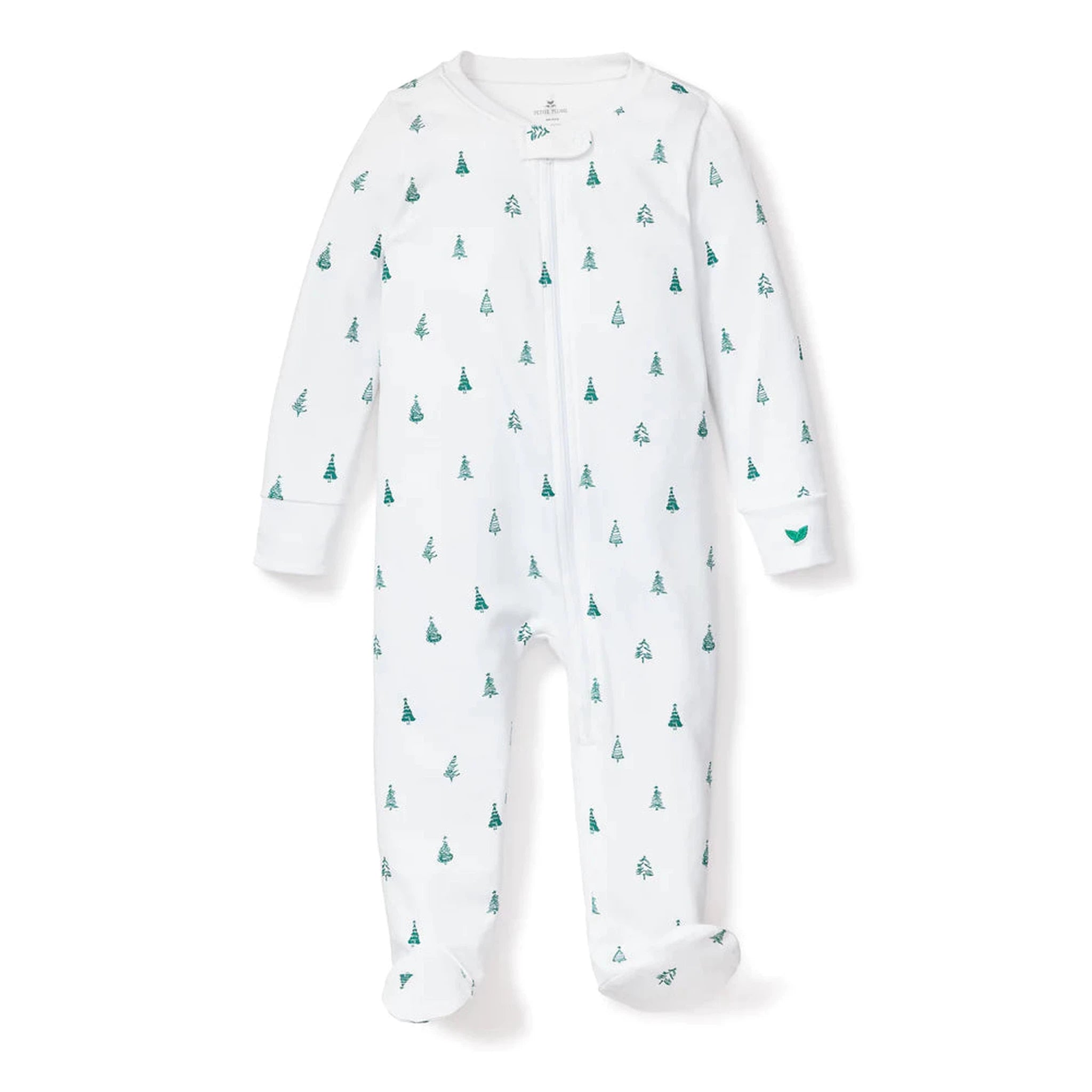 Pima Cotton Evergreen Trees Footie