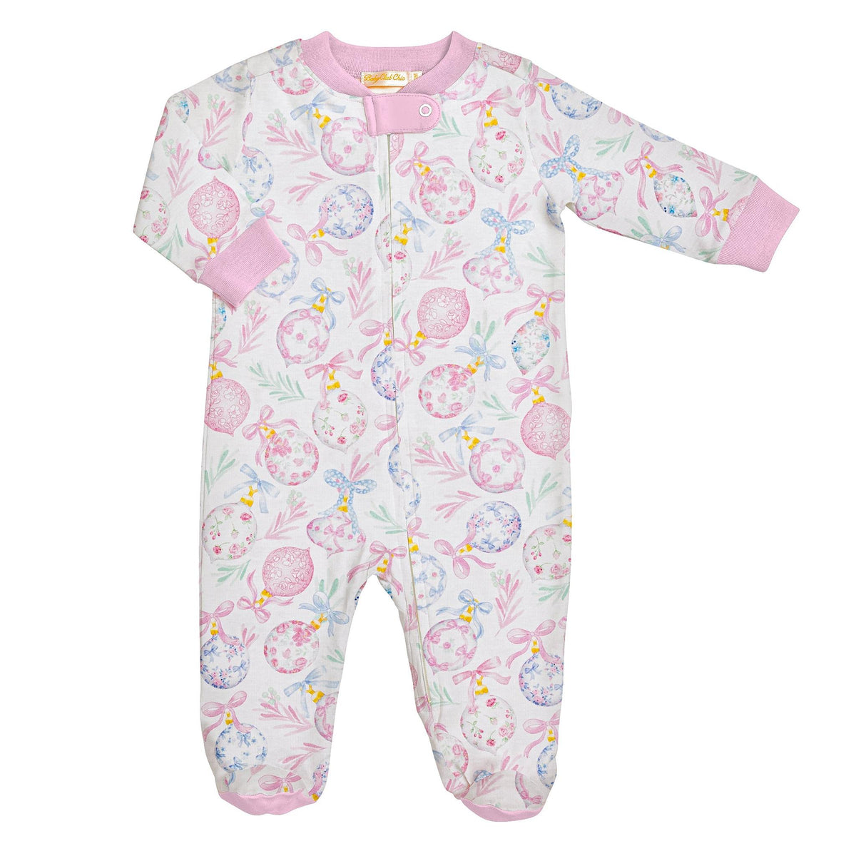 Little Christmas Charms Pima Footie
