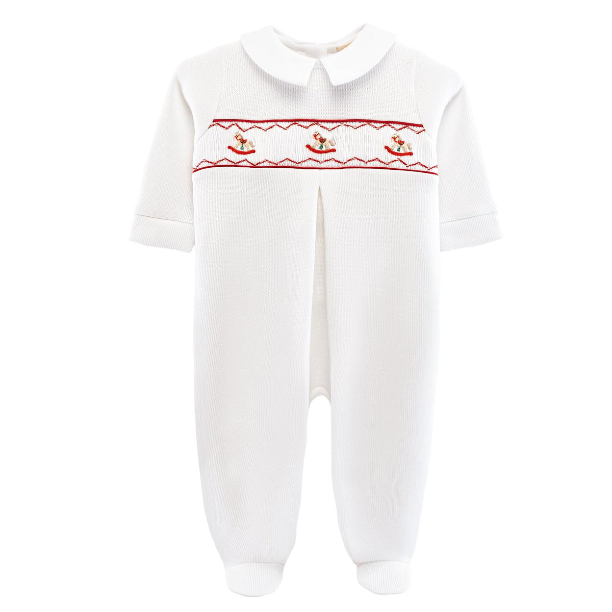 My First Christmas Jacquard Smocked Footie