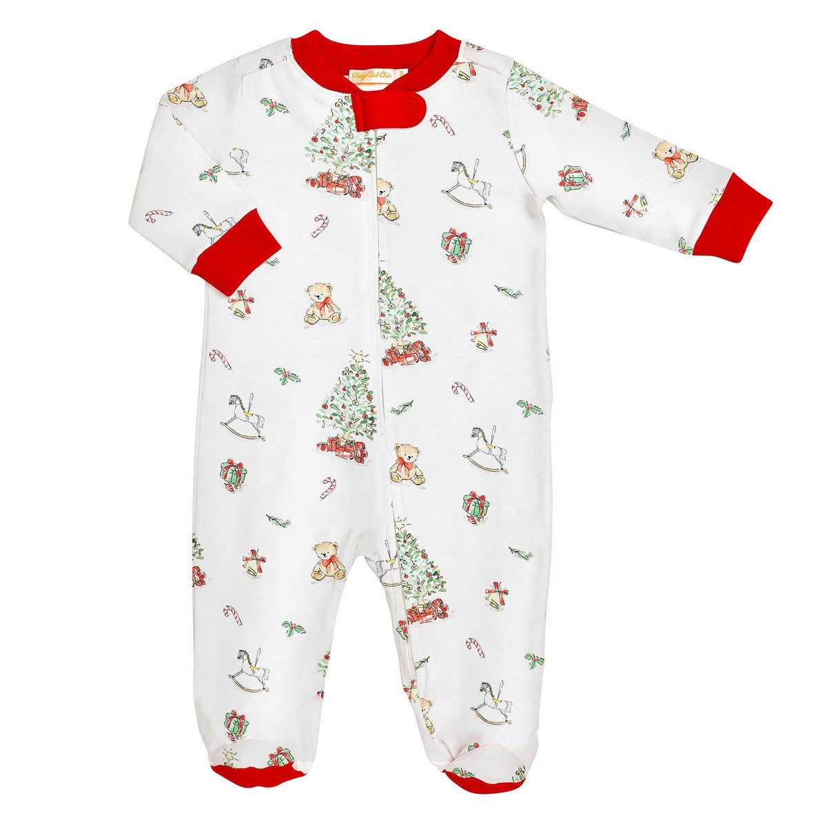 Christmas Tree Pima Footie