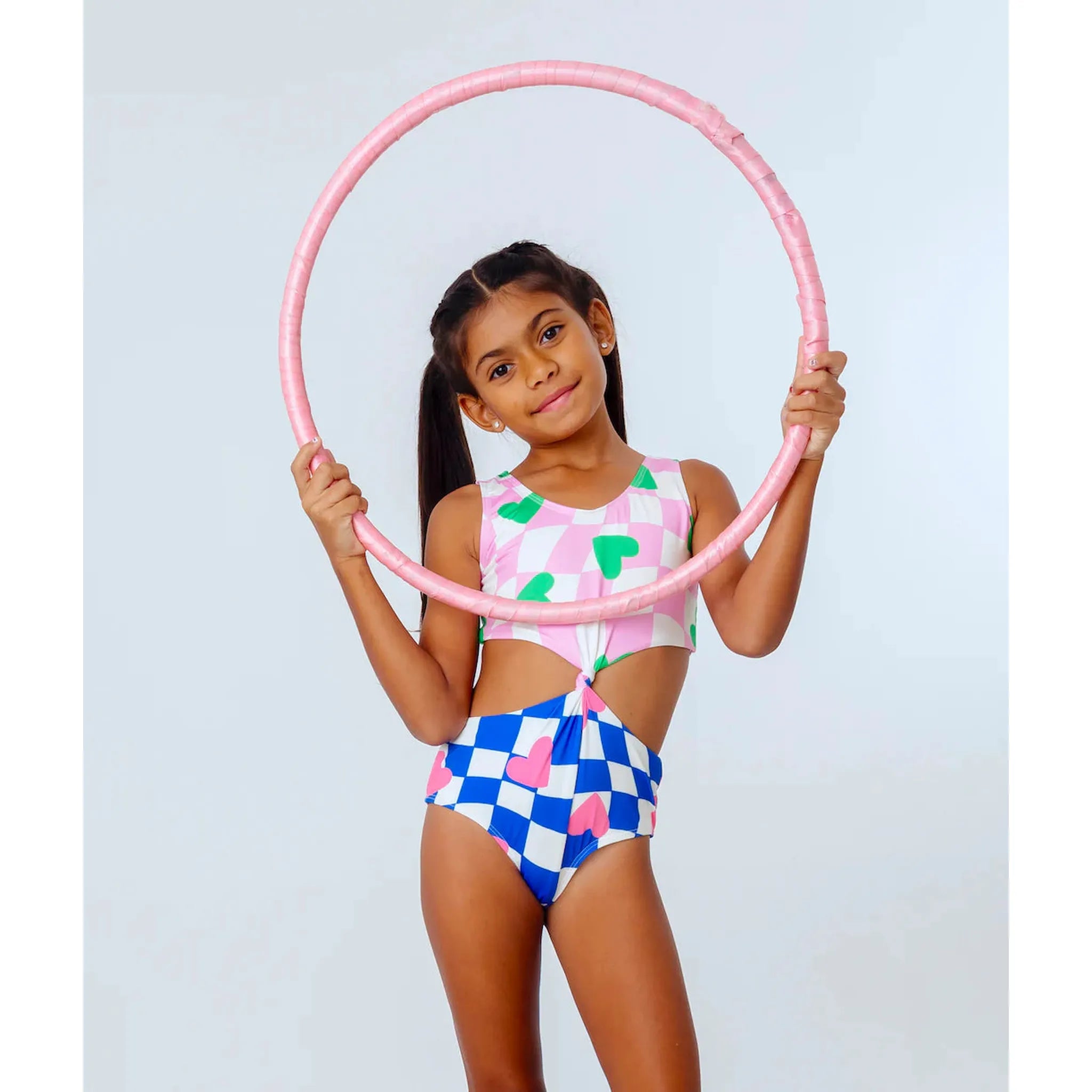 KIDS Swimwear Trikini Funky Blue Pink