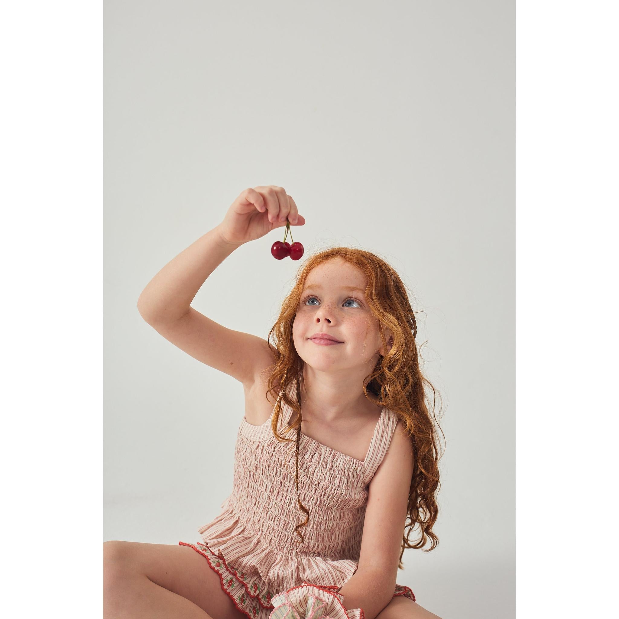 JOSEPHINE PEPLUM AND REMI RUFFLED HEM SKORTS WITH BOTANICAL EMBROIDERY