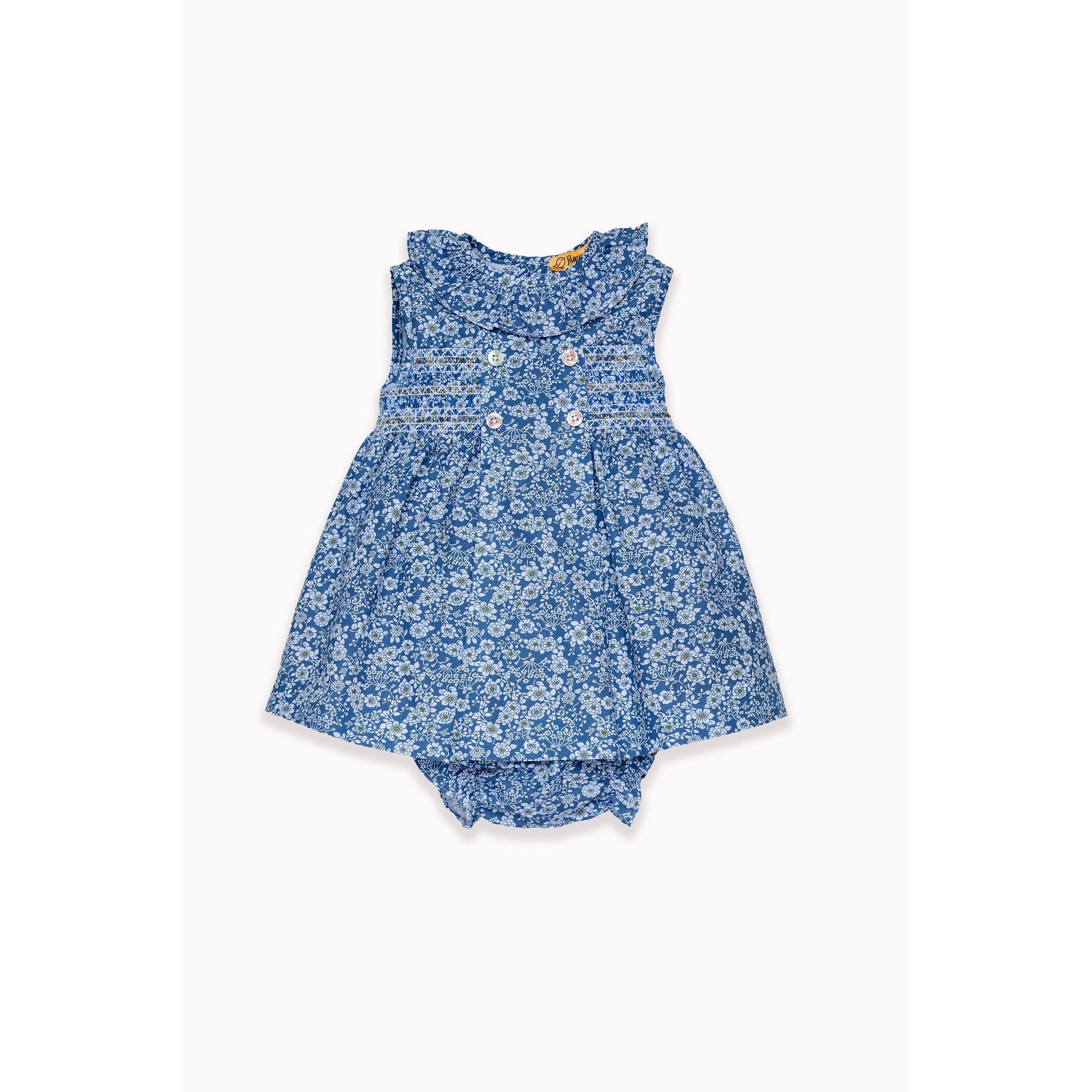 Flor Azul Smocked Dress
