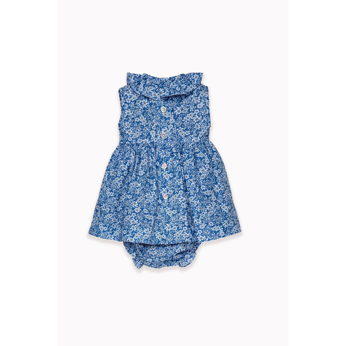 Flor Azul Smocked Dress