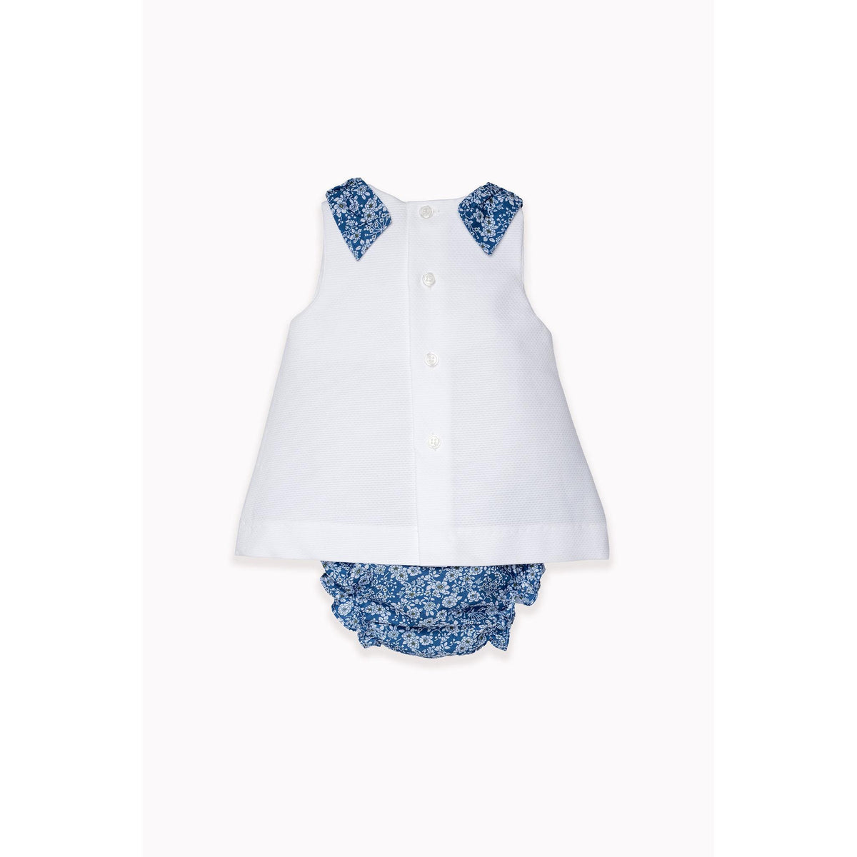 Flor Azul Pique Dress