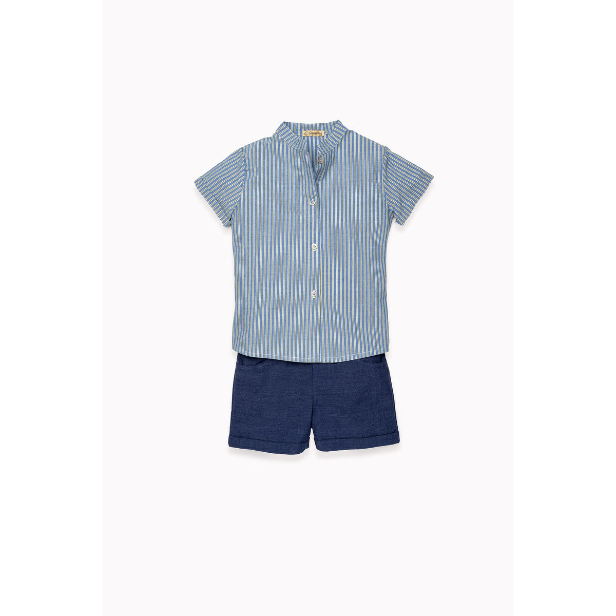 Flor Azul Boy Short Set
