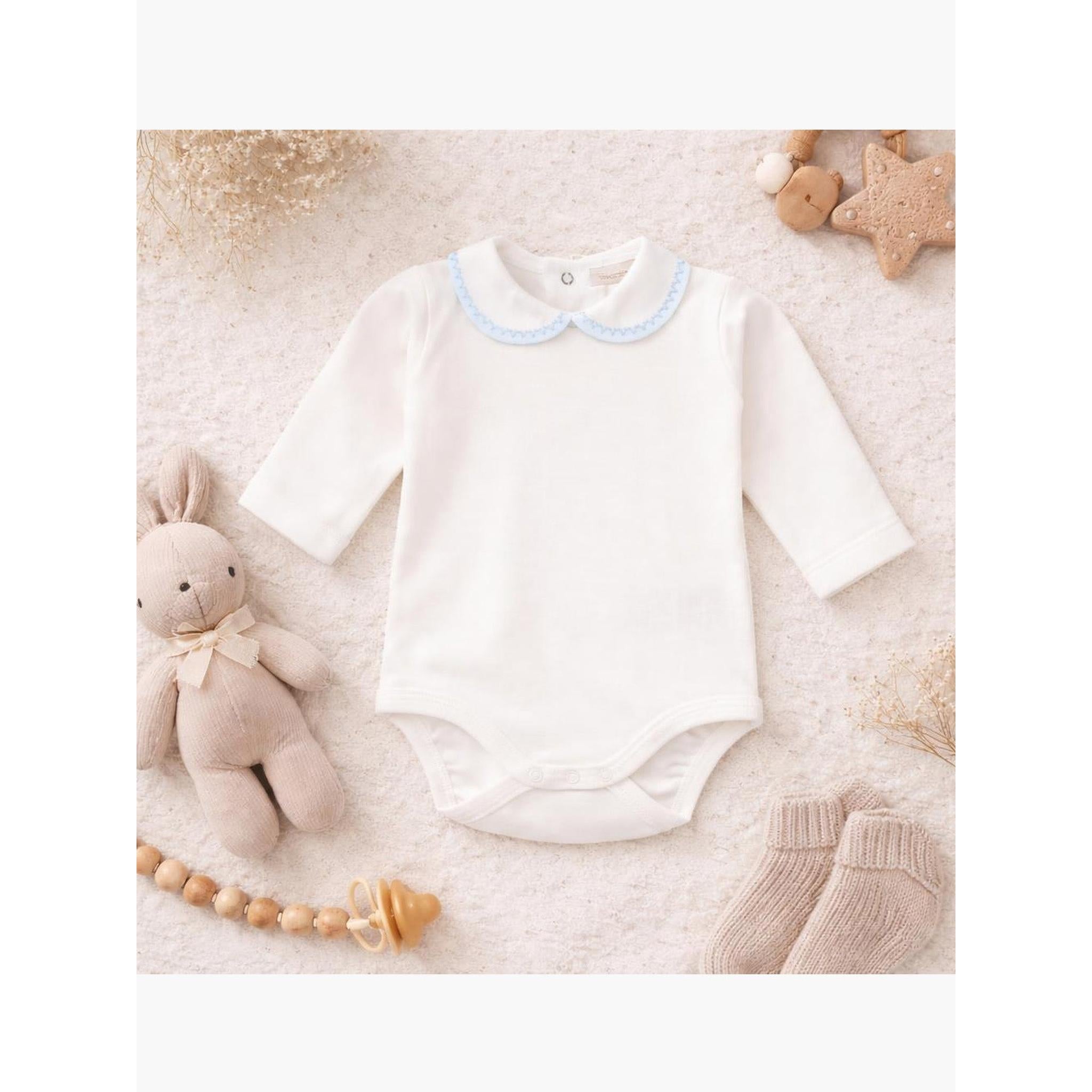 ZIGZAG Long-sleeved round neck bodysuit