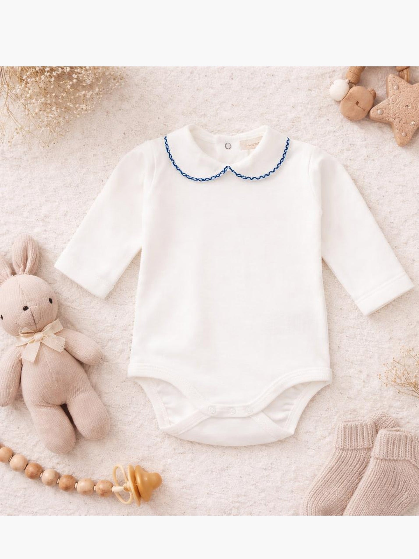 ZIGZAG Long-sleeved round neck bodysuit