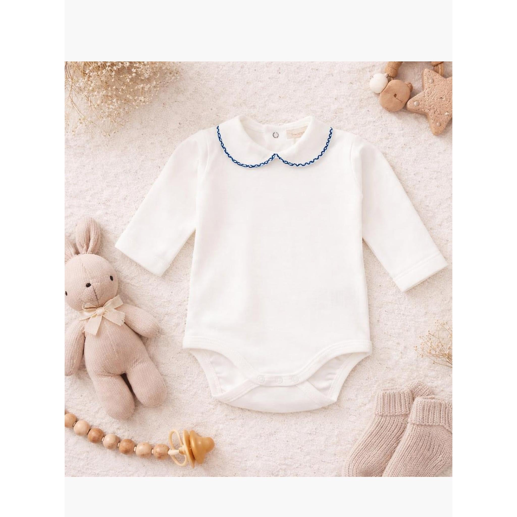 DOTS Long-sleeved round neck bodysuit