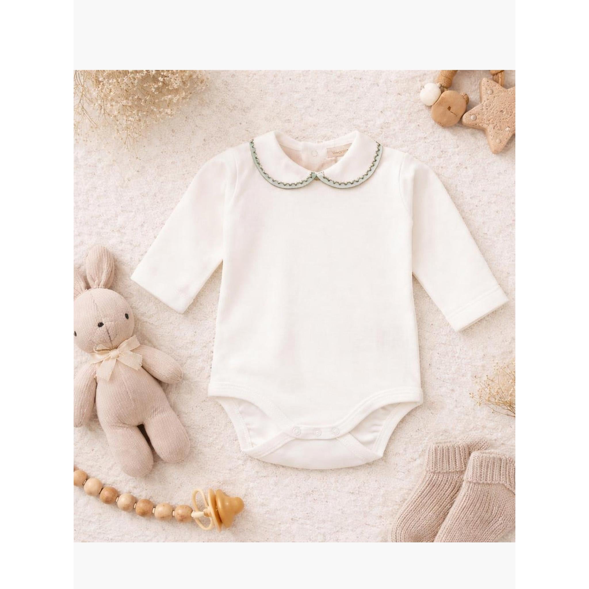 ZIGZAG Long-sleeved round neck bodysuit