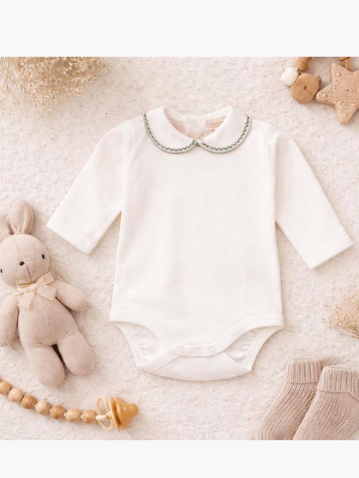 ZIGZAG Long-sleeved round neck bodysuit