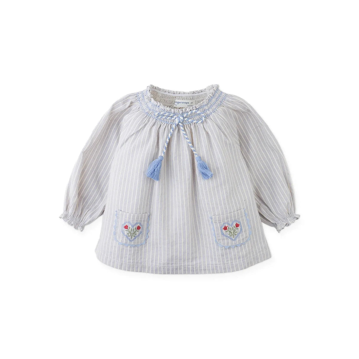 BABY RUTH STRIPED BLOUSE WITH CORDUROY PANT SET