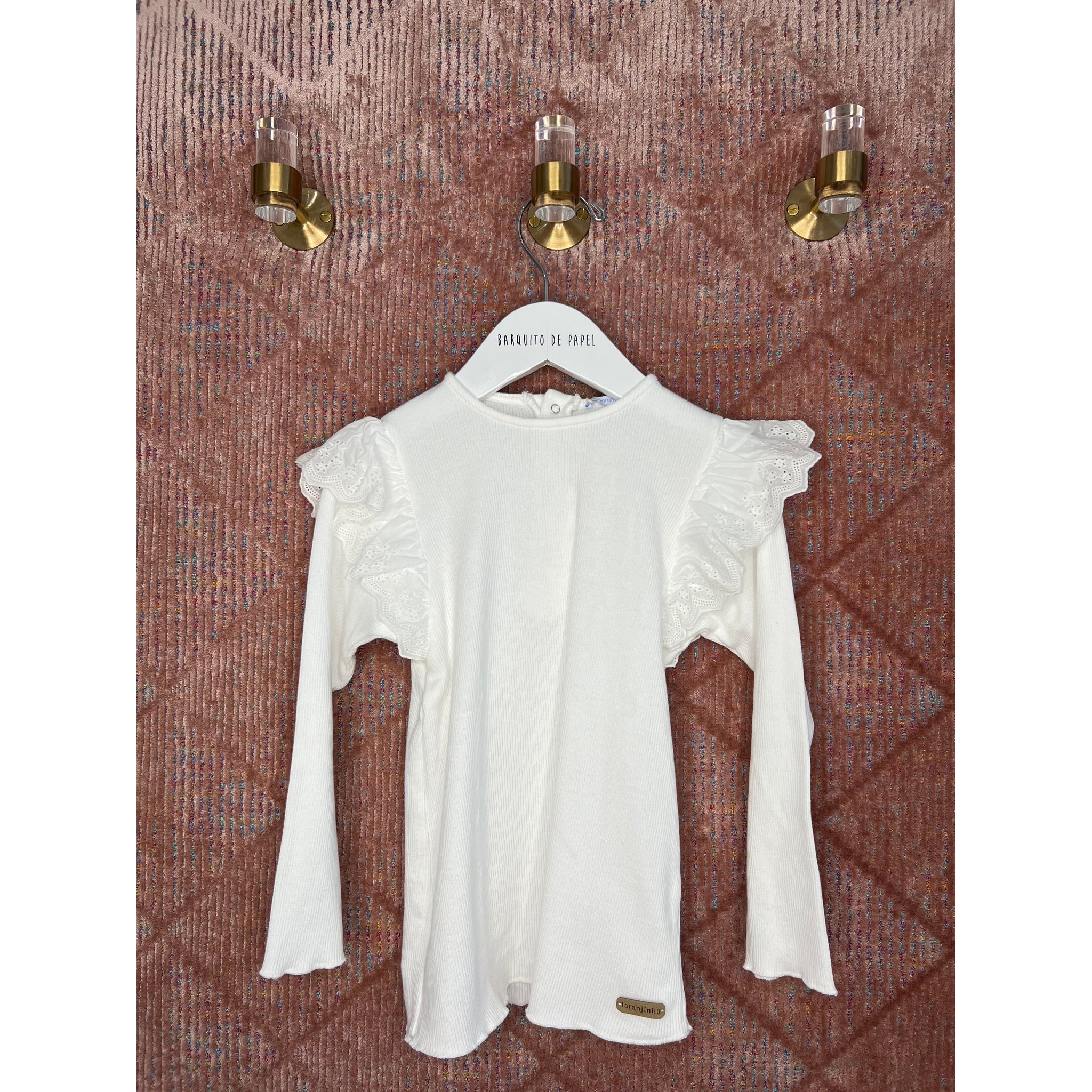 Longsleeve English embroidery ruffle