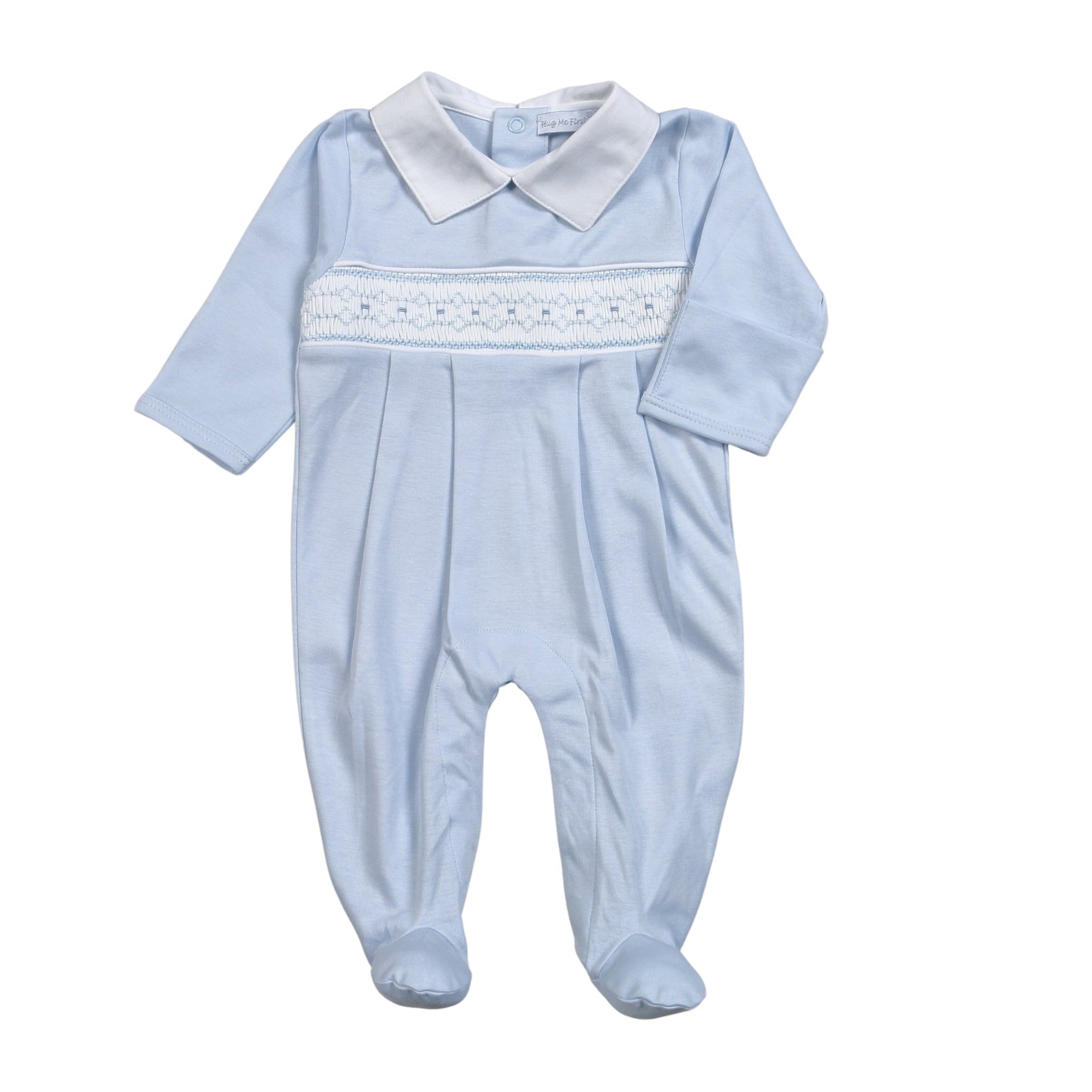 Classic Hand Smocked Pima Footie