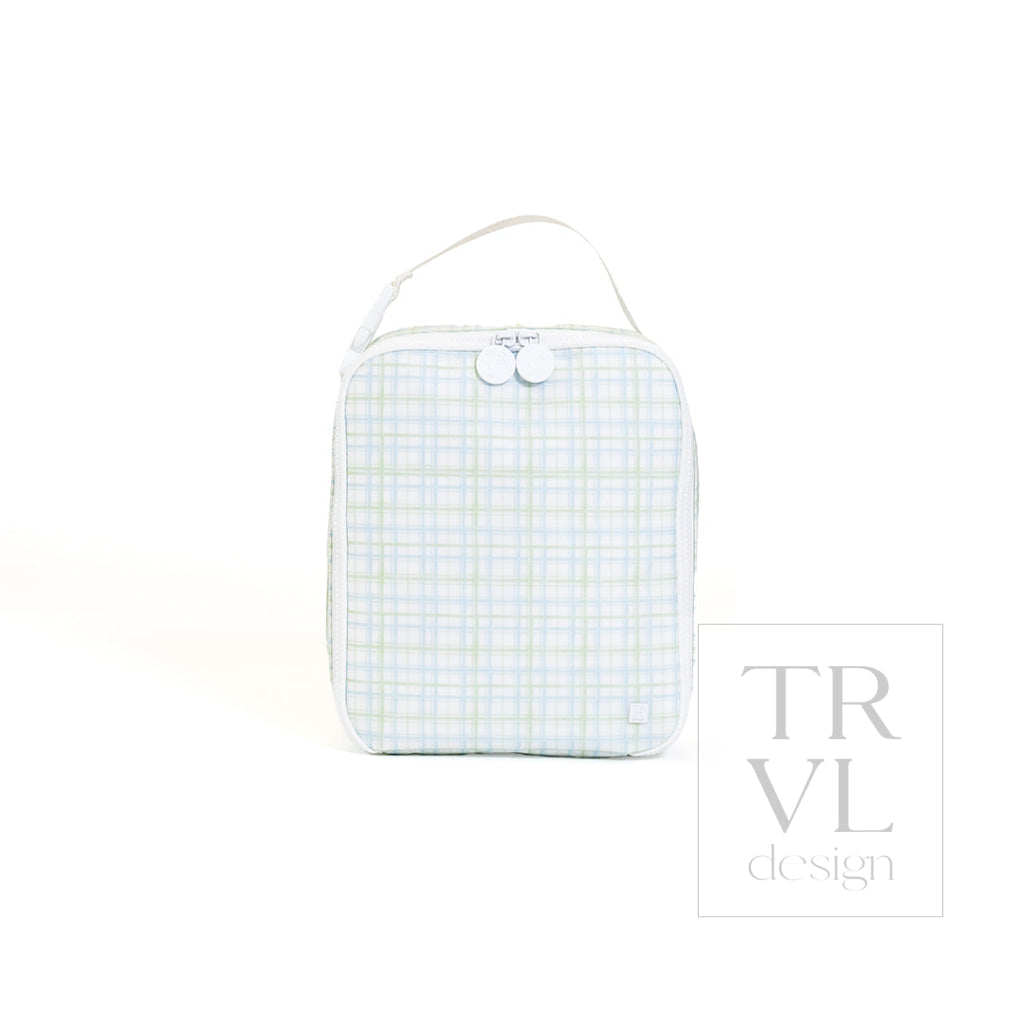 Insulated Lunch Bag - Classic Plaid Green