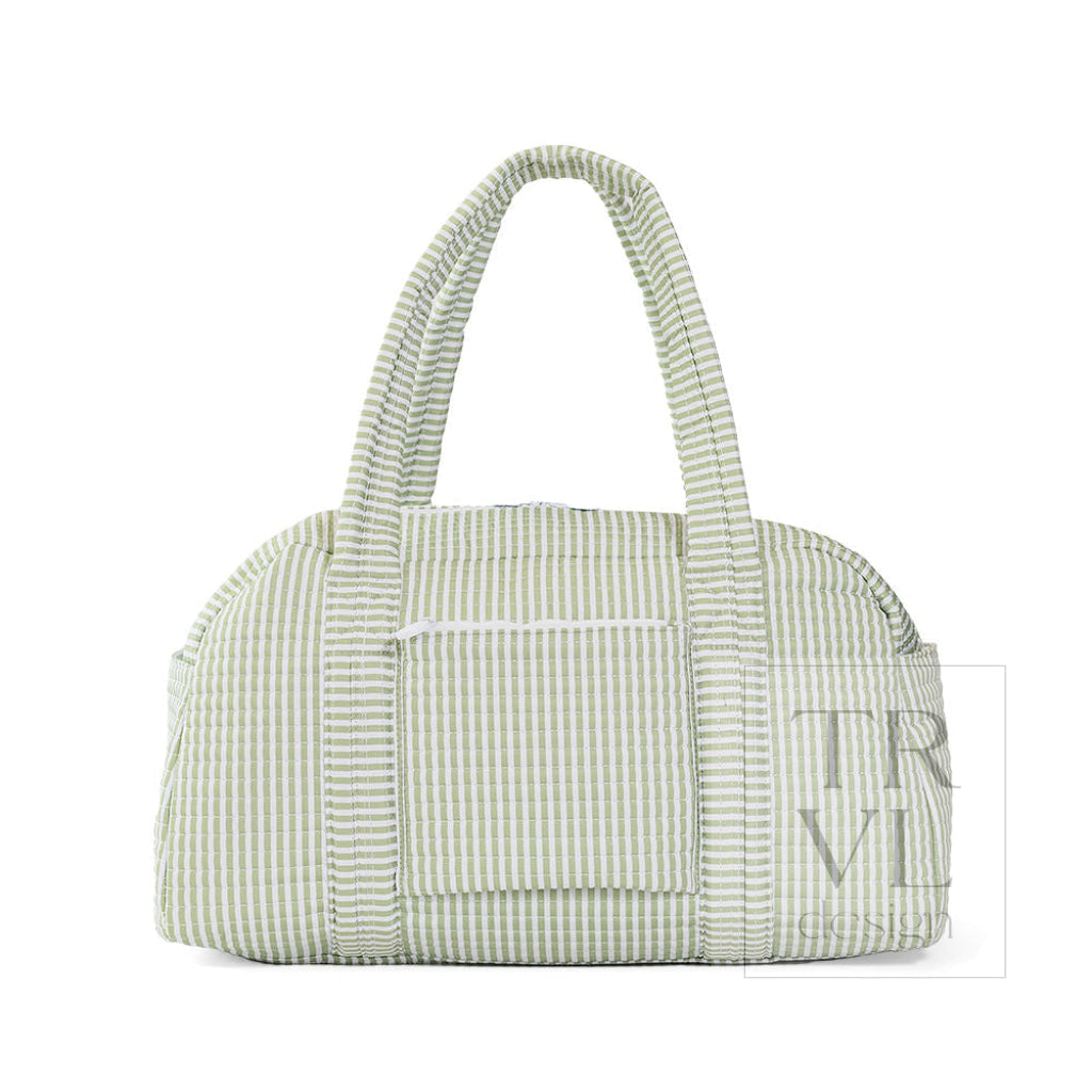 Quilted Grande Duffle - Pimlico Stripe Sage