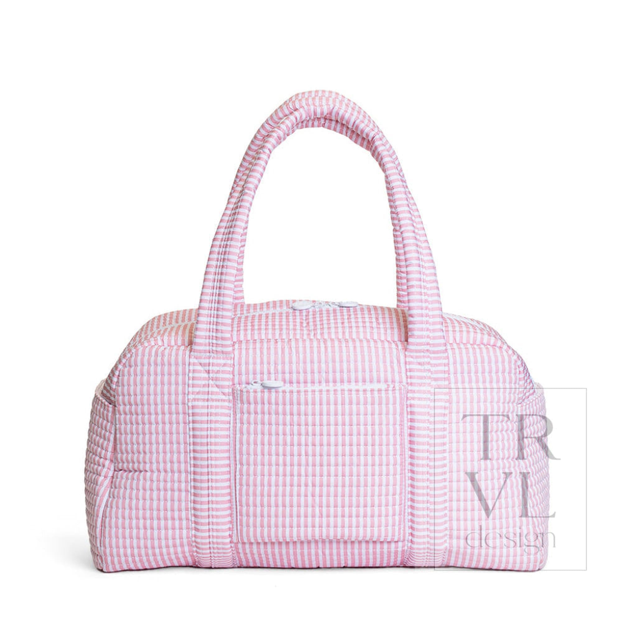 Quilted Grande Duffle - Pimlico Stripe Dusty Rose