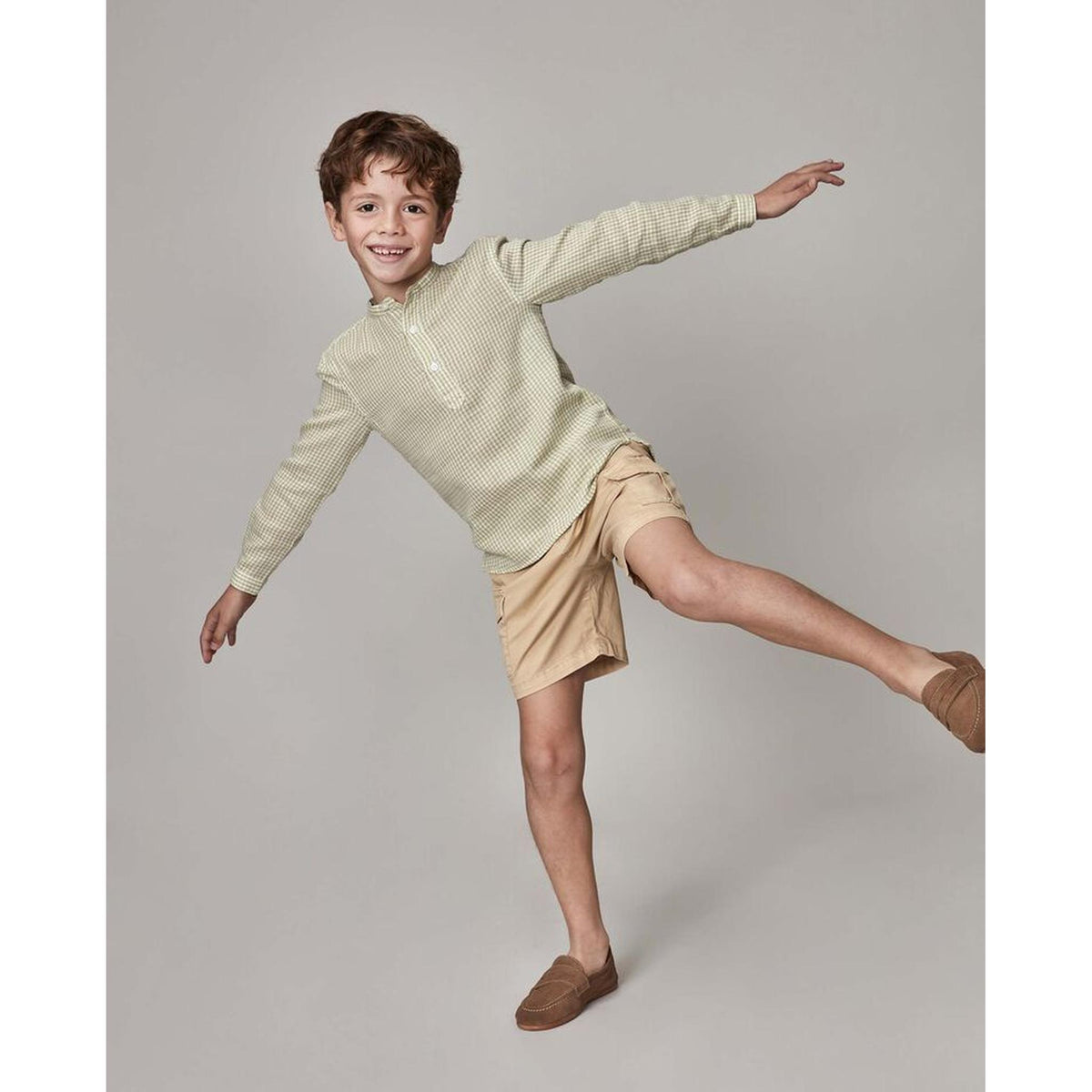Set Camisa Mao Vichy Cargo