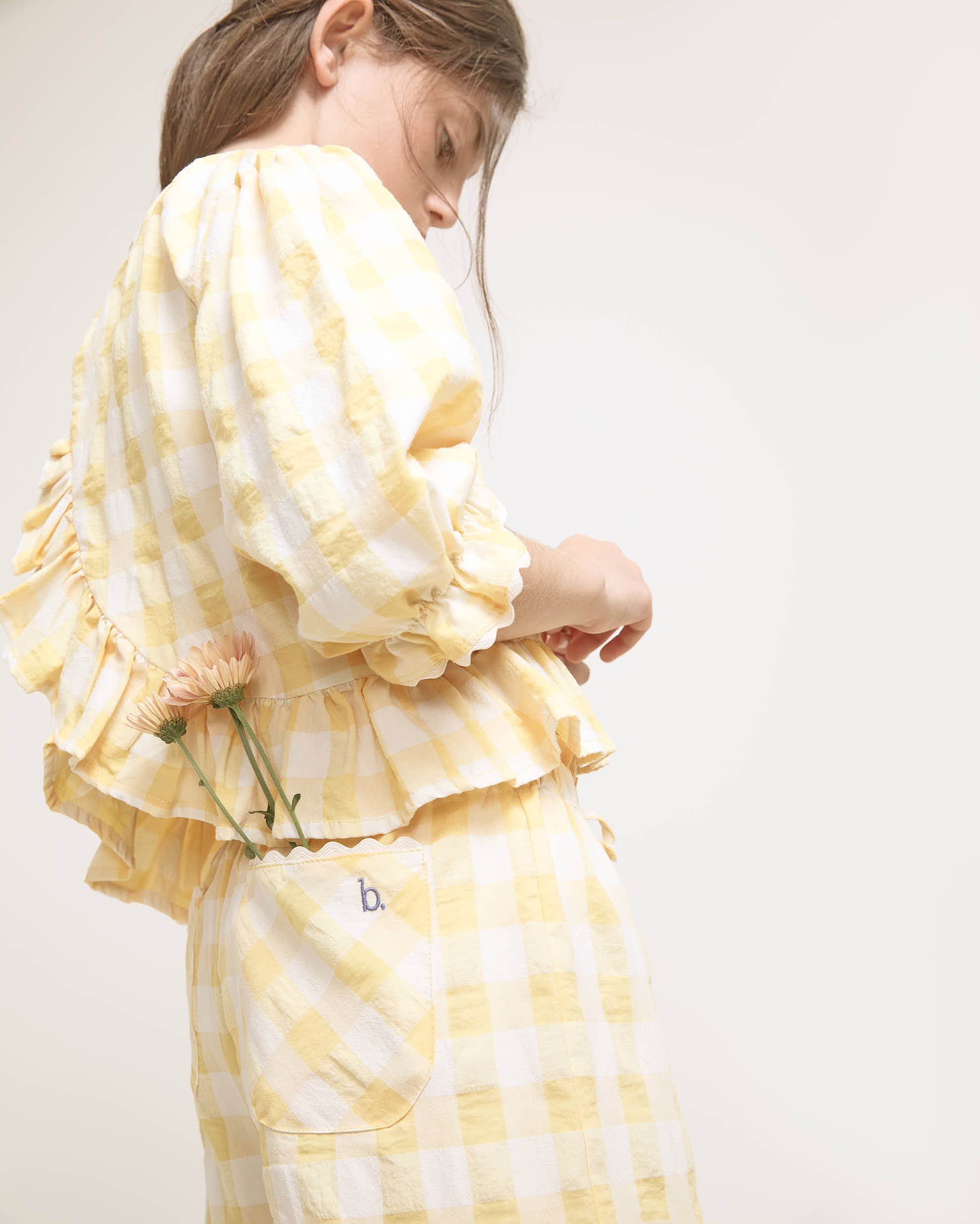 GIngham Trouser Set