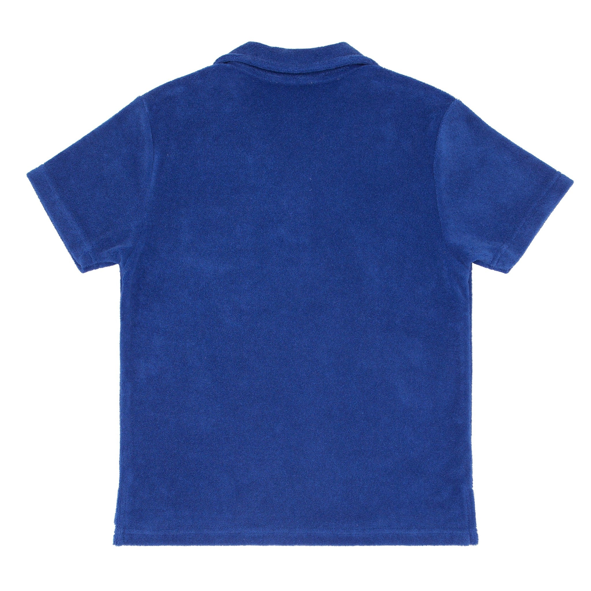 boys cove blue stripe french terry short and polo set