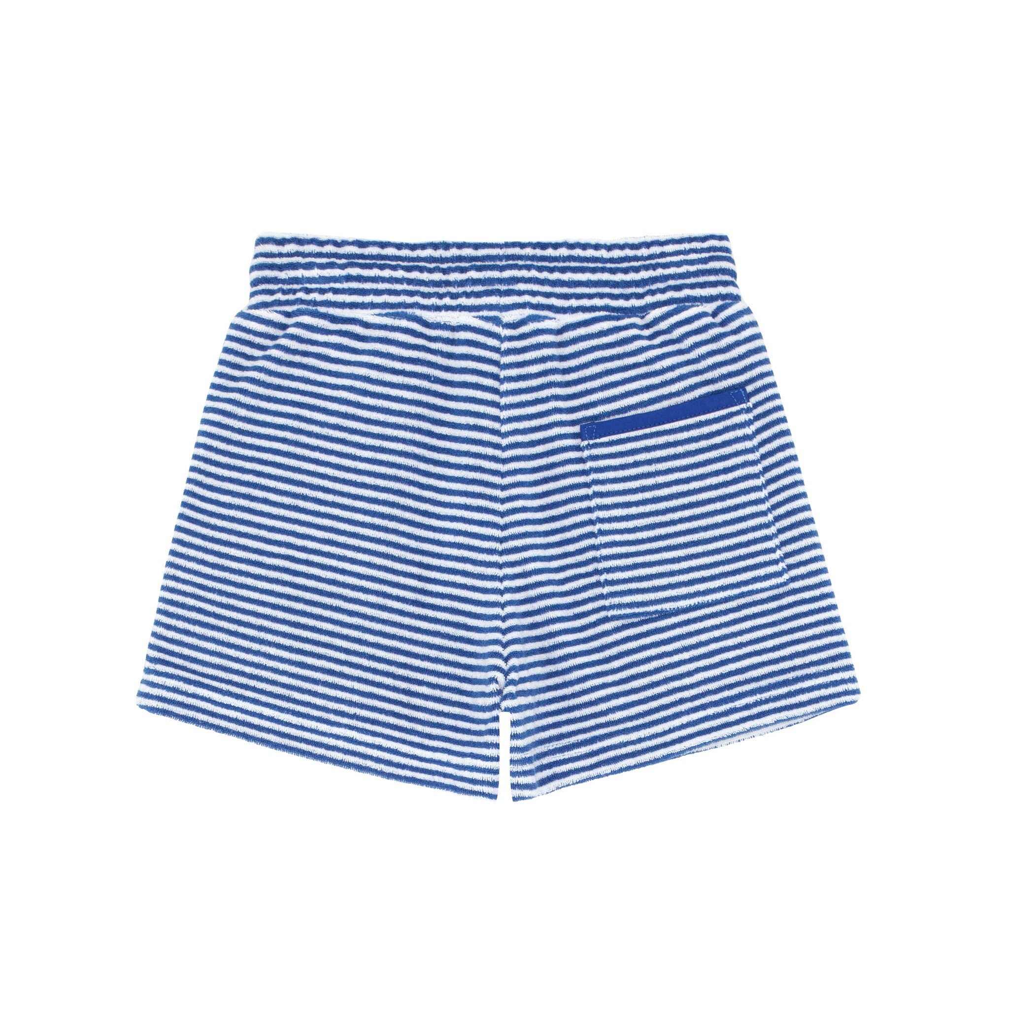 boys cove blue stripe french terry short and polo set