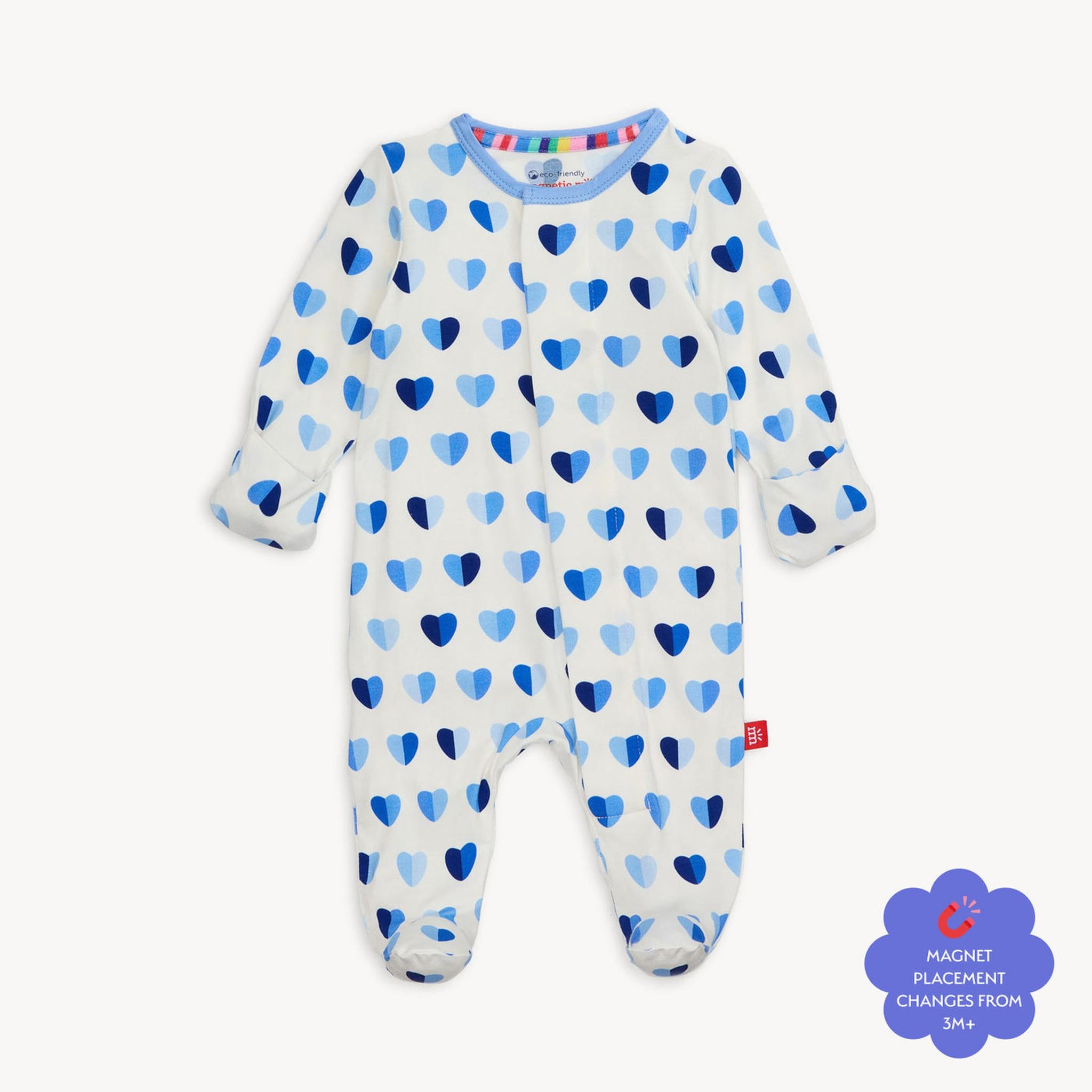 Blue XOXO Modal Footie