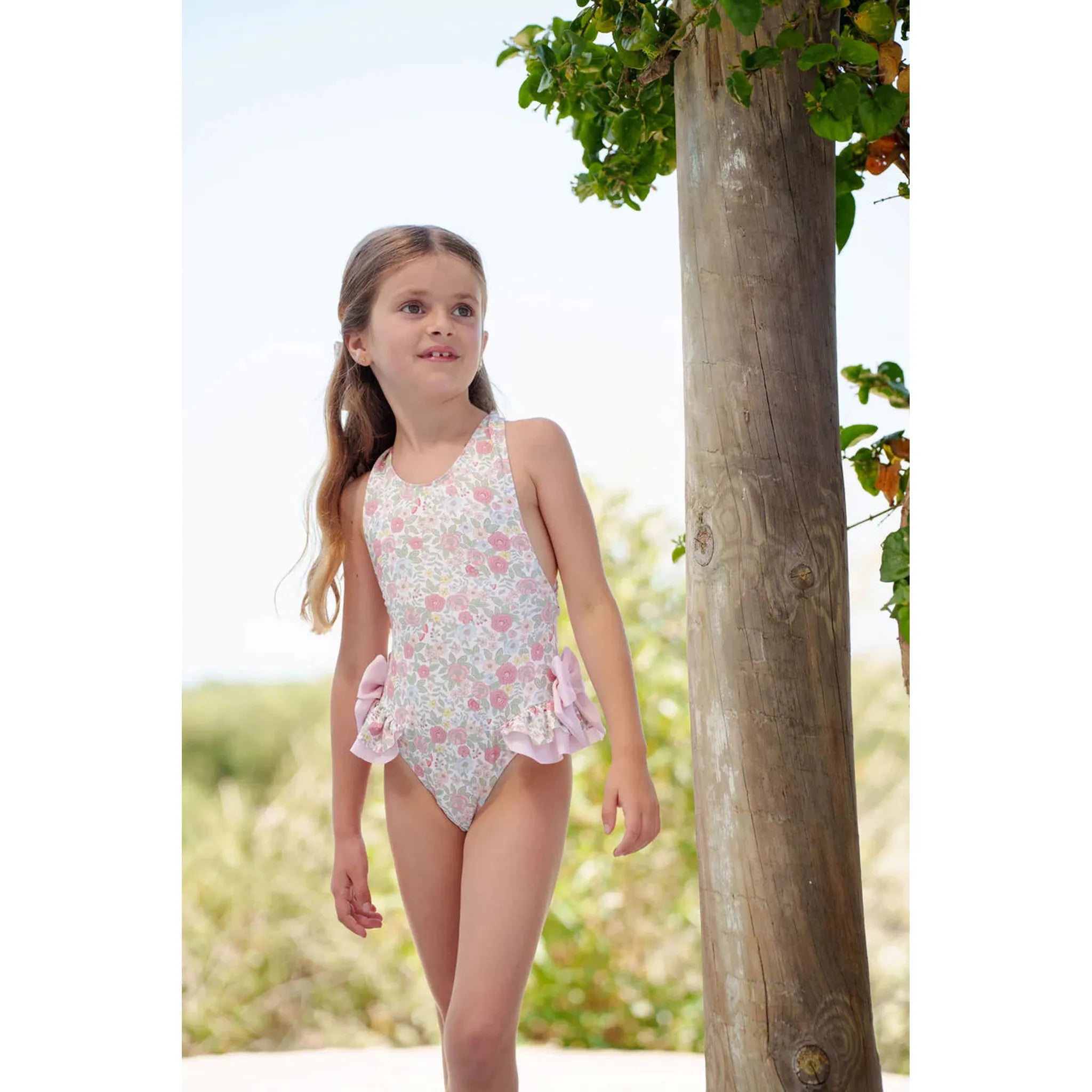 Pink Floral Swimsuit