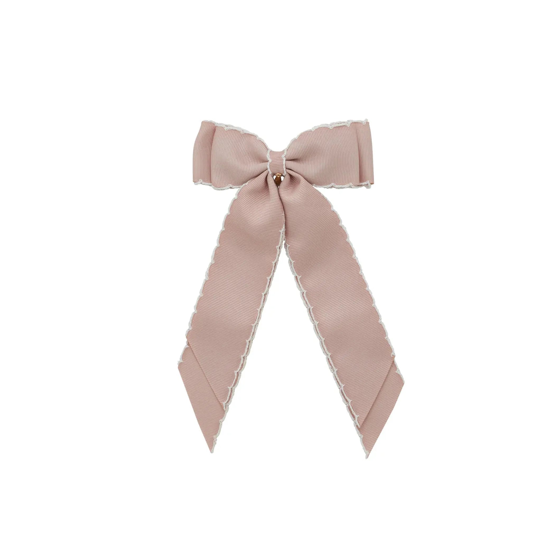 Madeline Small Bow Moonstitch Clip
