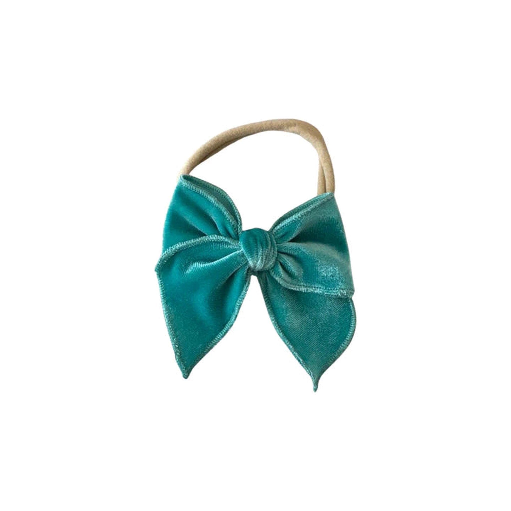 Velvet Fay Small Bow Headband- Several Colors